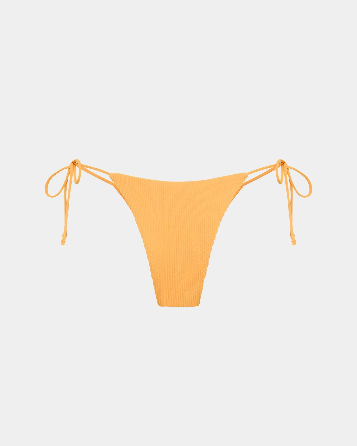 Rib Skinny Strap Tie Side Bottoms