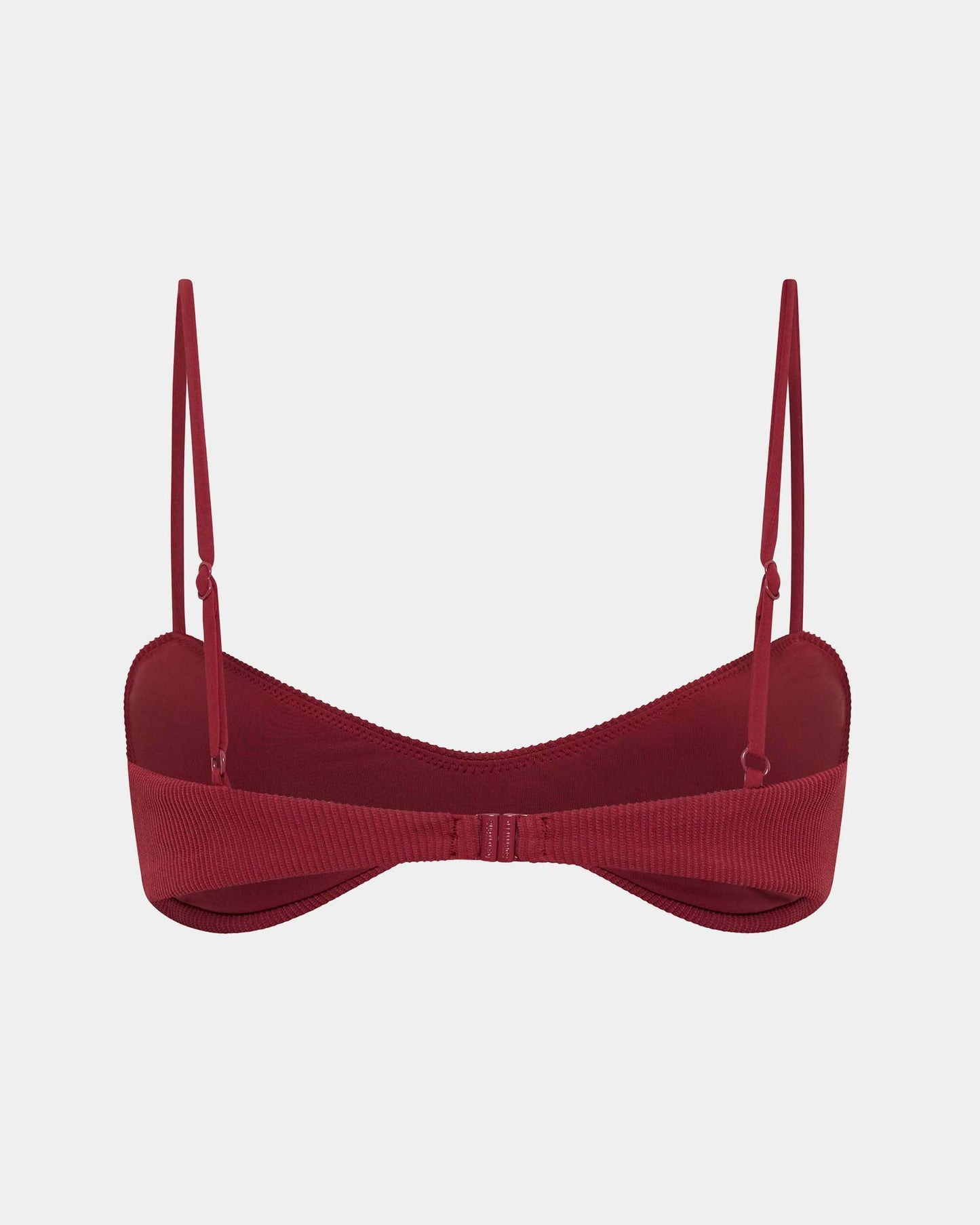 Rib Curve Crop Bikini Top