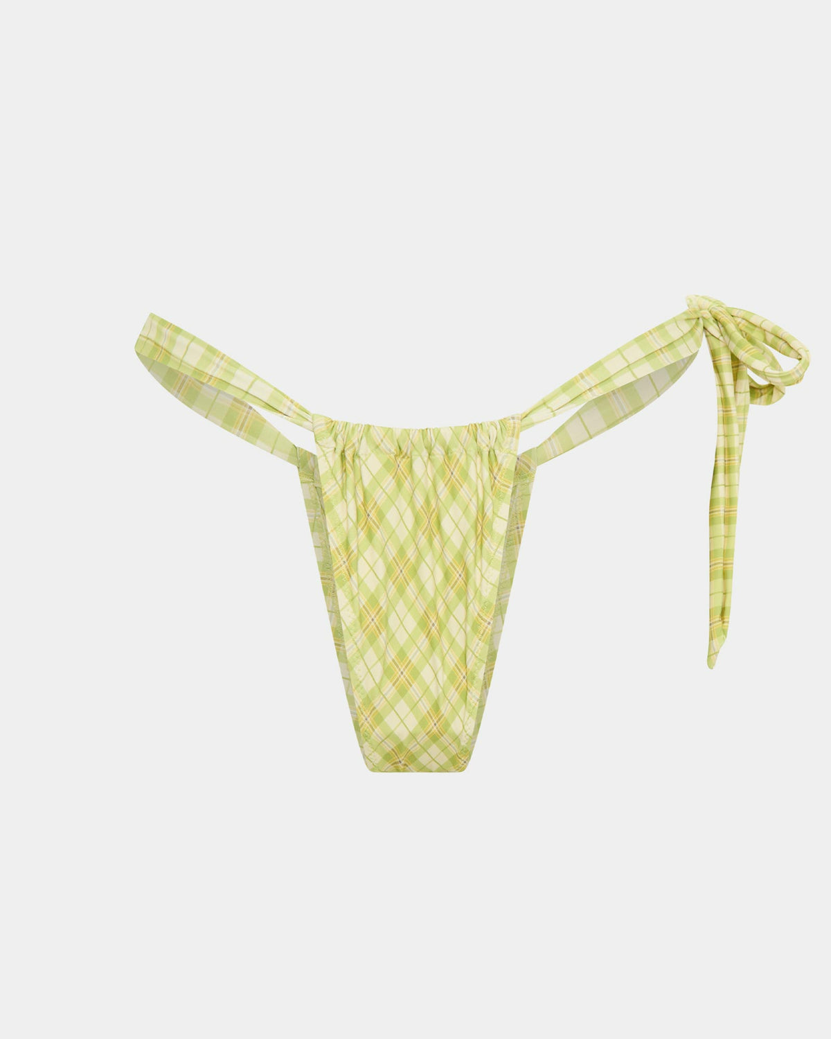Parka Vintage Check Halter Bikini Set MOSS GREEN