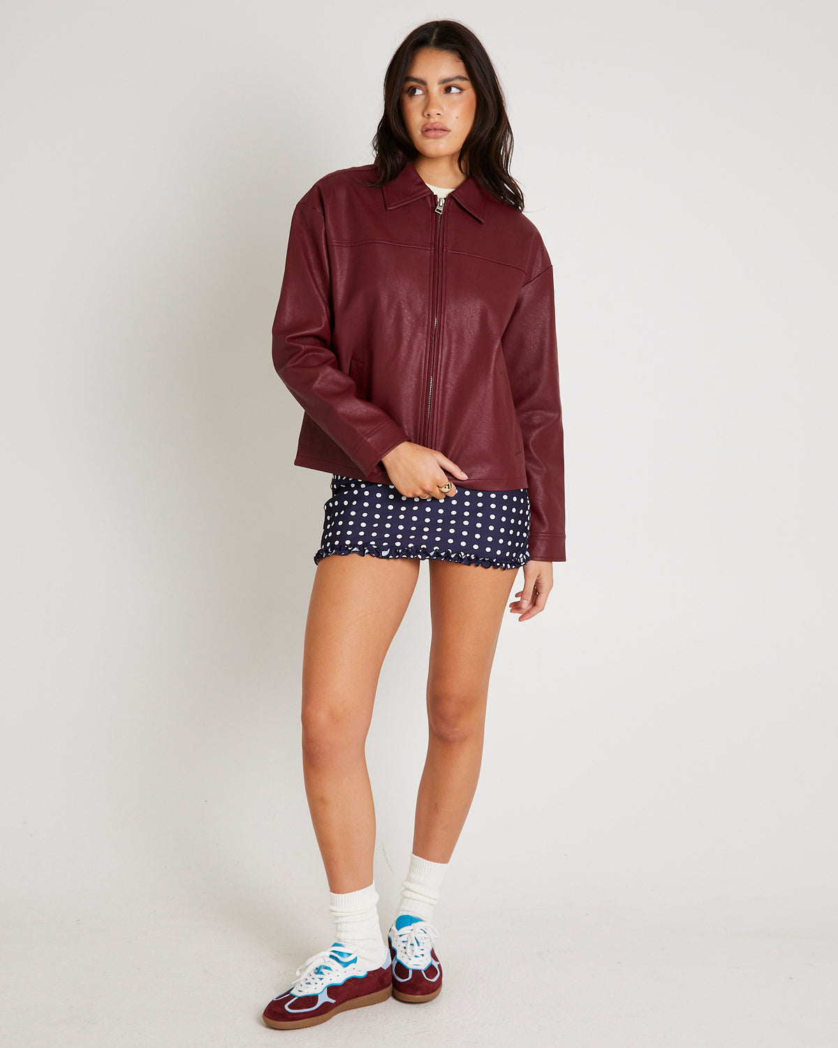 Clara Clean PU Jacket PORT
