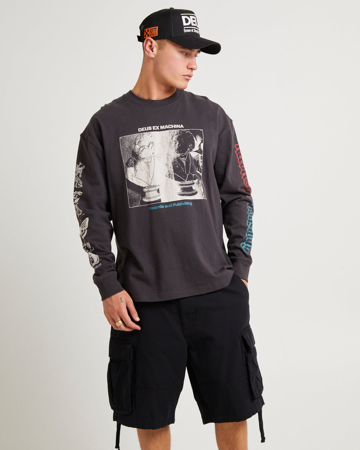 Divine Spark Long Sleeve T-Shirt BLACK