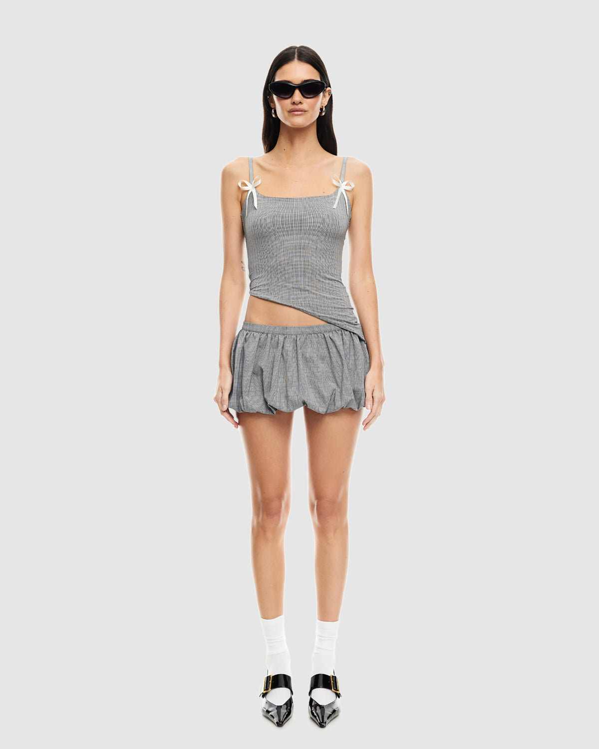 Dollhouse Cami ONYX GINGHAM