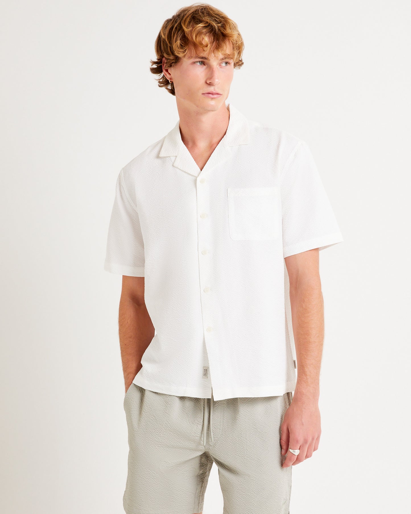 Morrison Seersucker Short Sleeve Resort Shirt