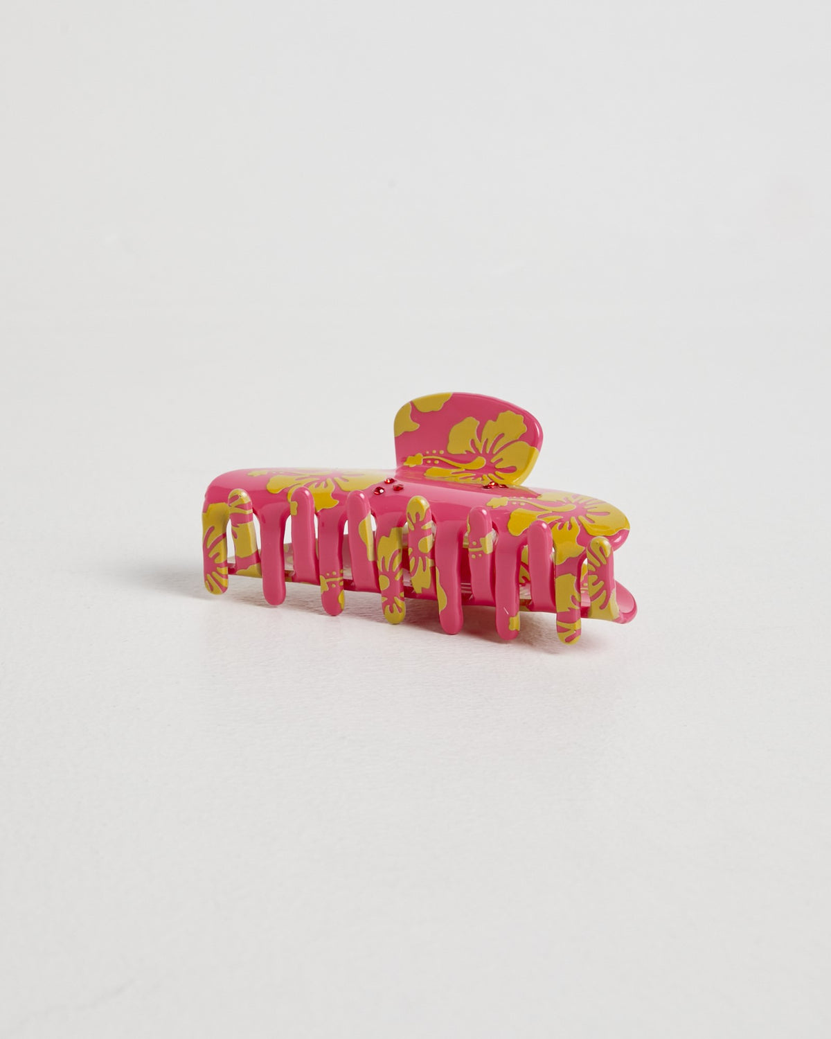 Barbados Rhinestone Claw Clip PINK
