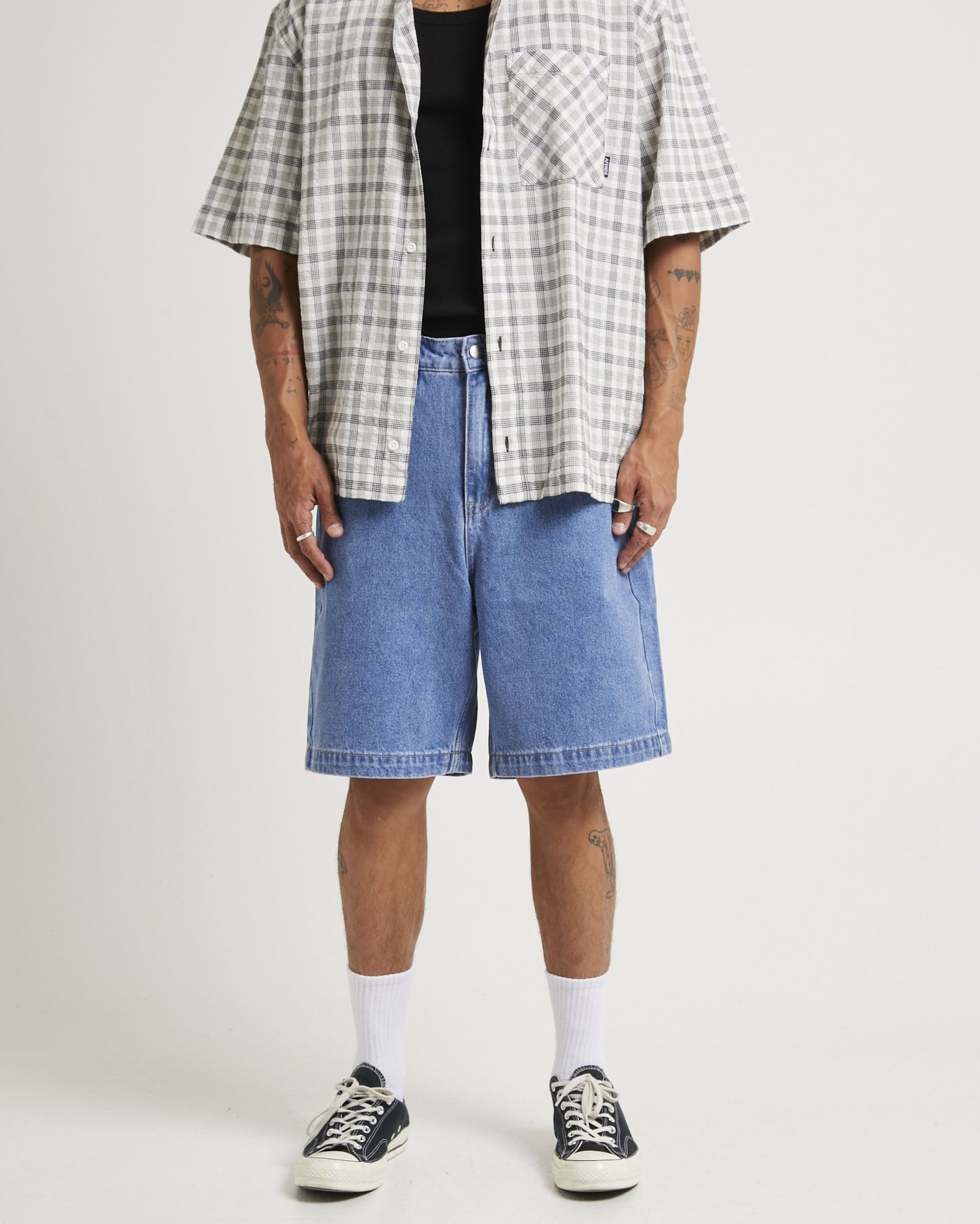 Lil C Denim Baggy Shorts 22"