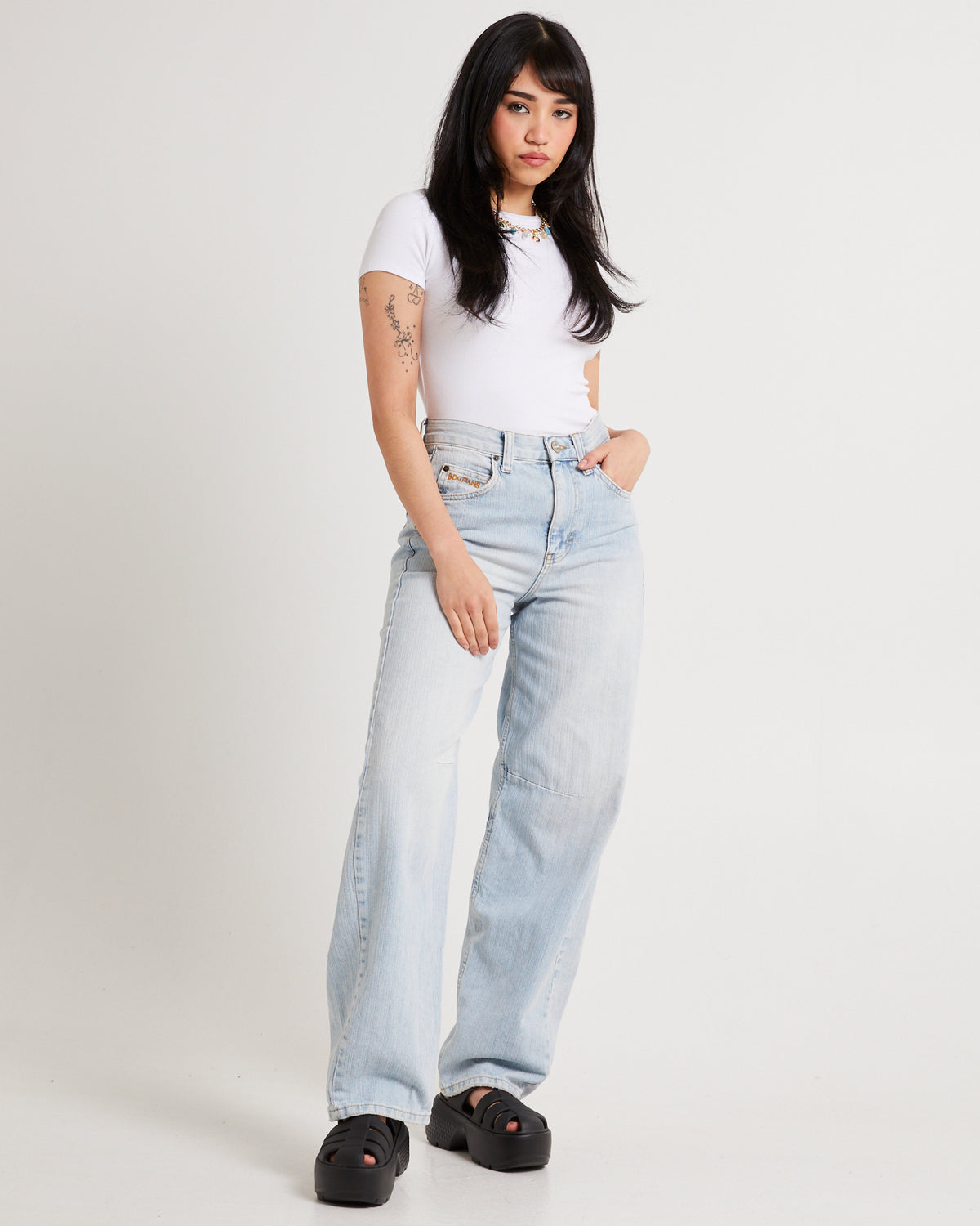 Jaquard Stripe Logan Jeans MID VINTAGE