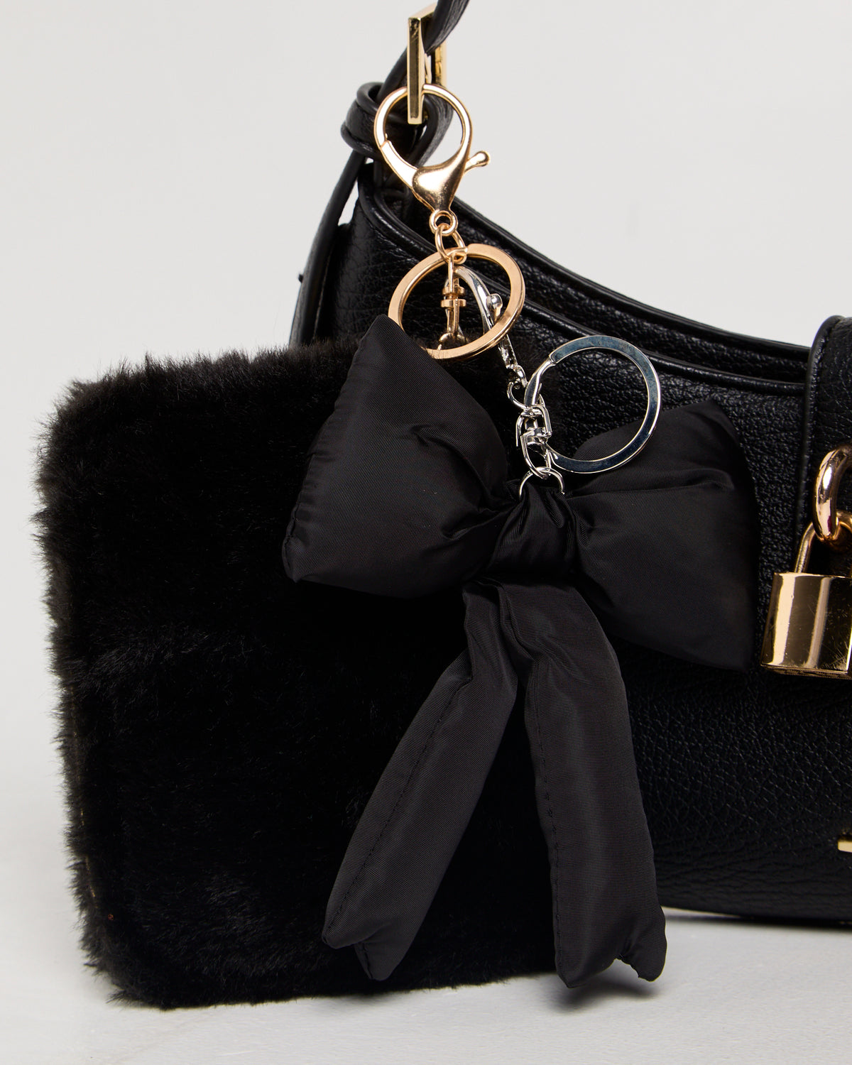 Black Bow Keyring BLACK