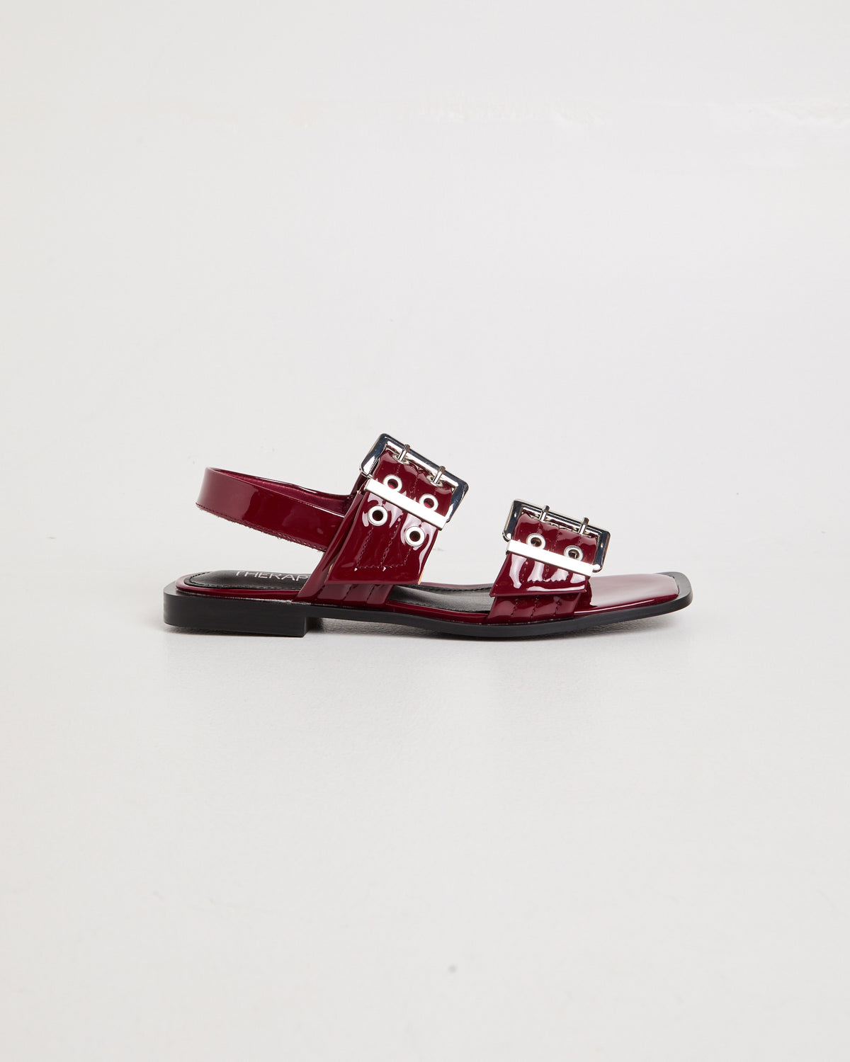 Elemental Slingback Flat Sandals CHERRY PATENT