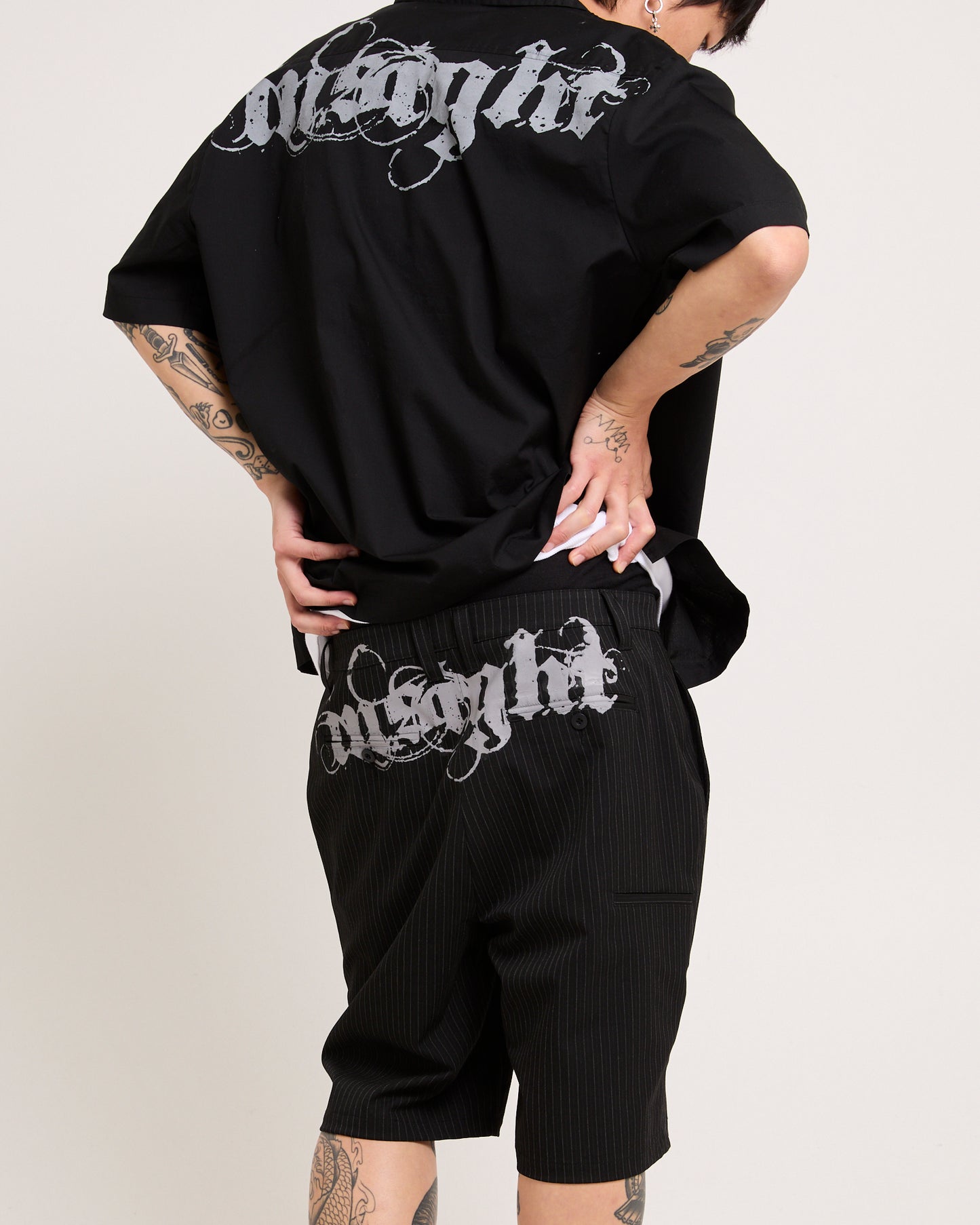 Essence Pinstripe Shorts