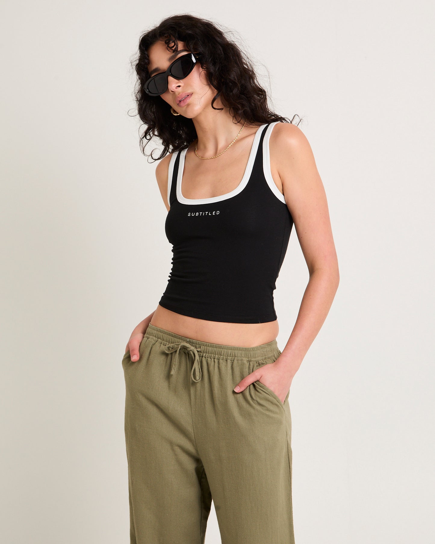 Contrast Tank Top