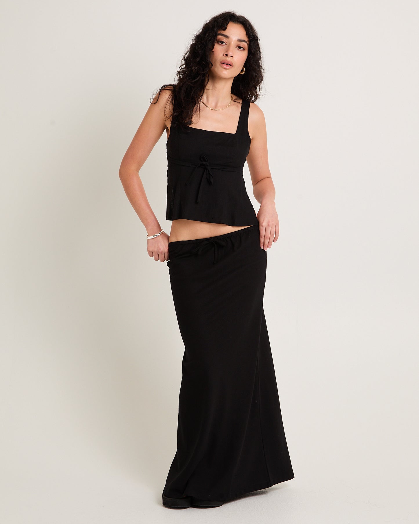 Sandy Tie Front Skirt