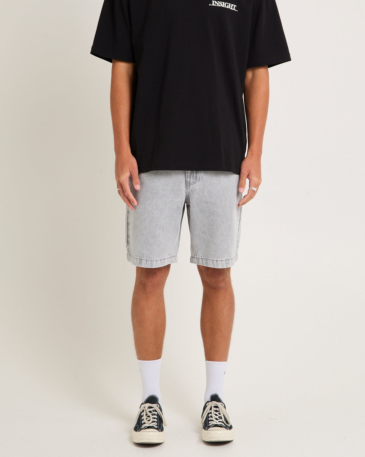 Knocker Vintage Denim Shorts PEBBLE