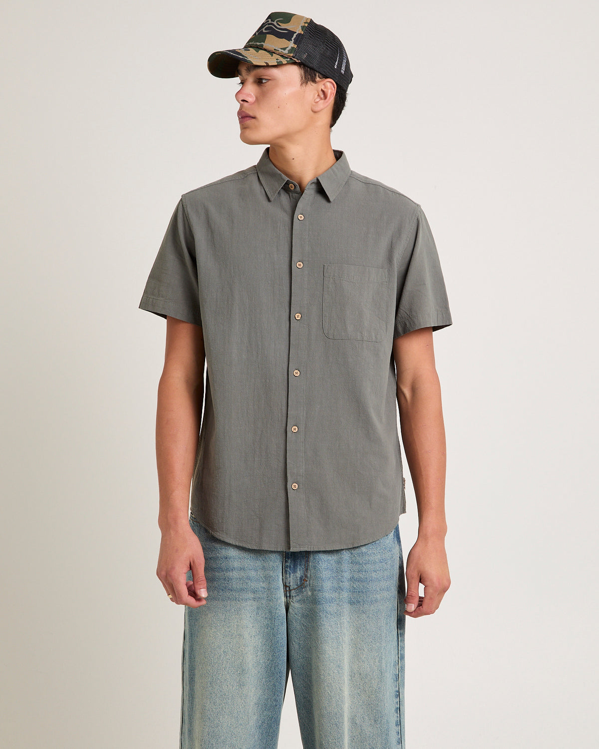 Louie Short Sleeve Shirt FATIGUE