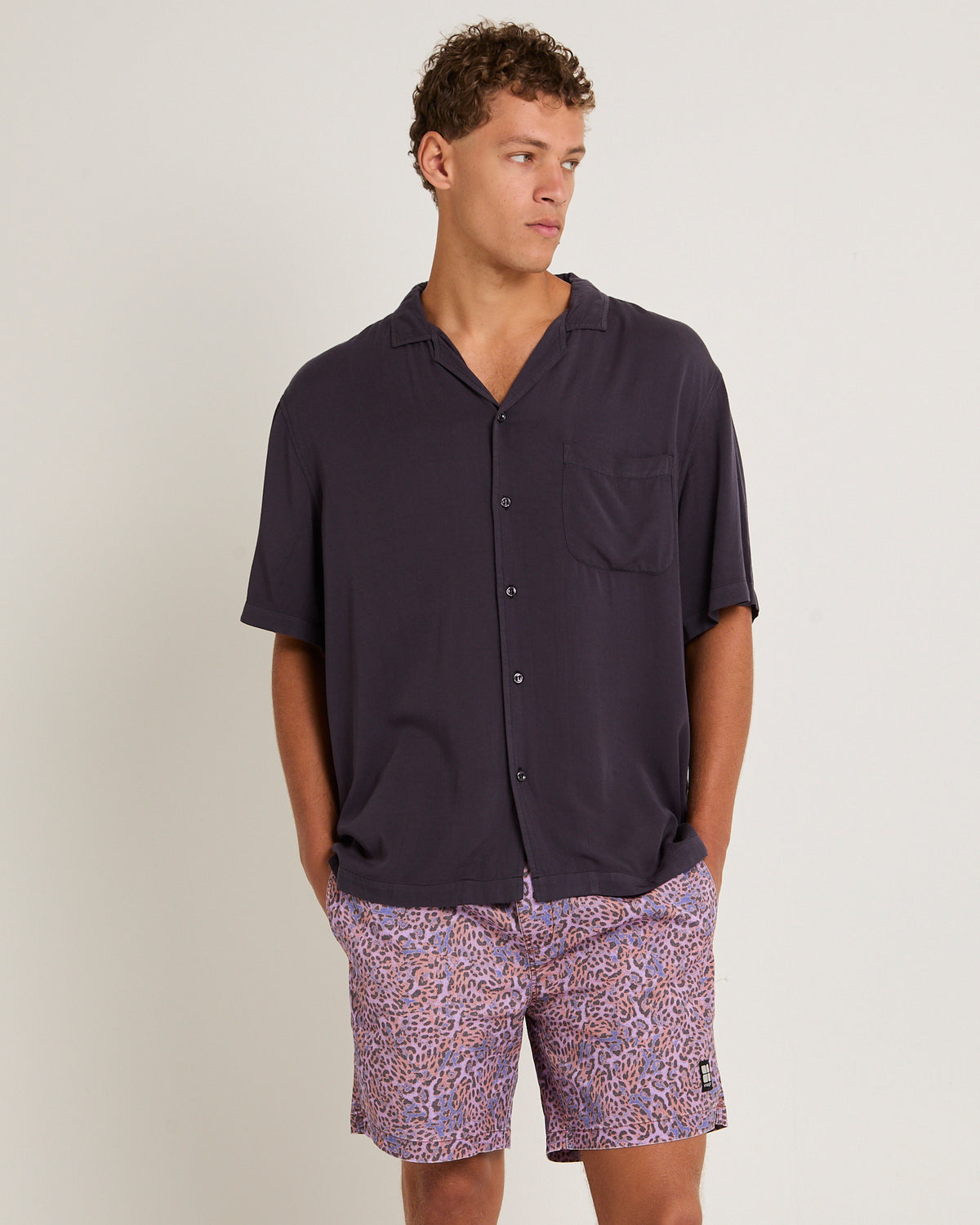 Reckoner Short Sleeve Resort Shirt DUSTY BLACK