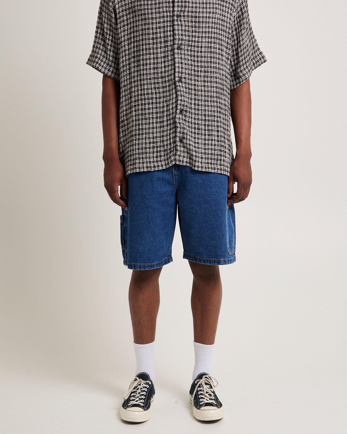 Scorched Harper Denim Baggy Fit Carpenter Shorts