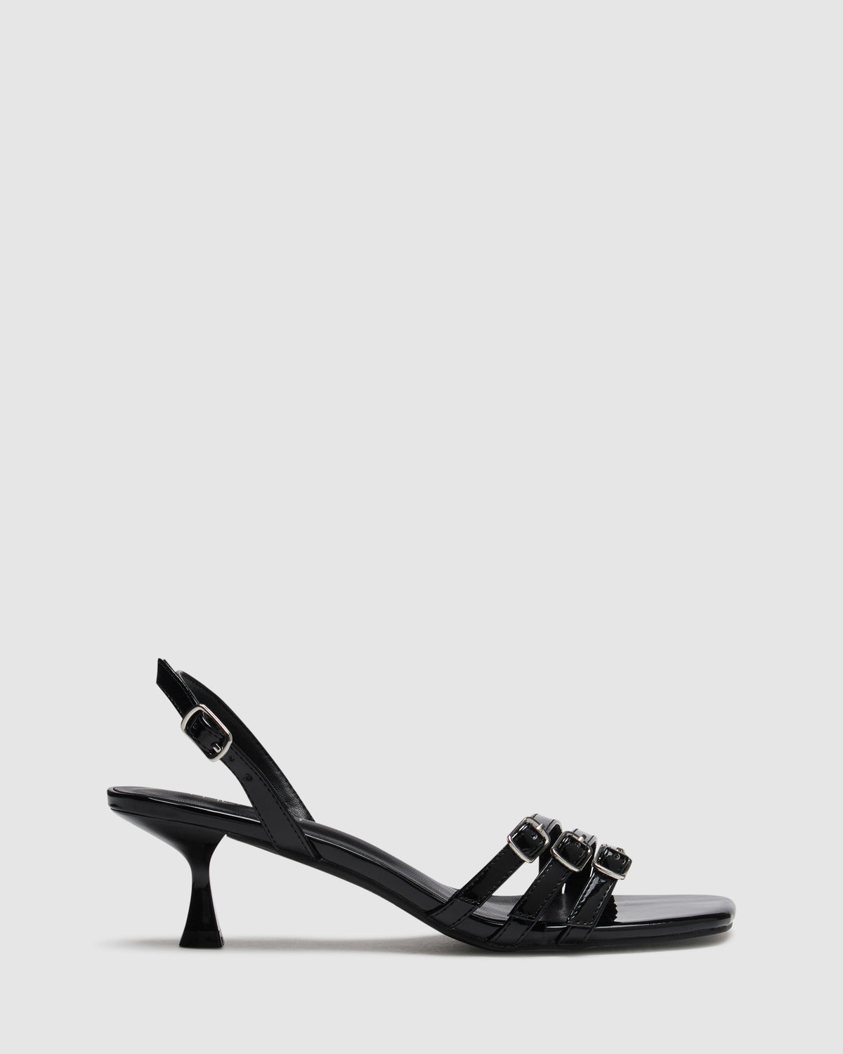 Lucky Strappy Heels BLACK PATENT