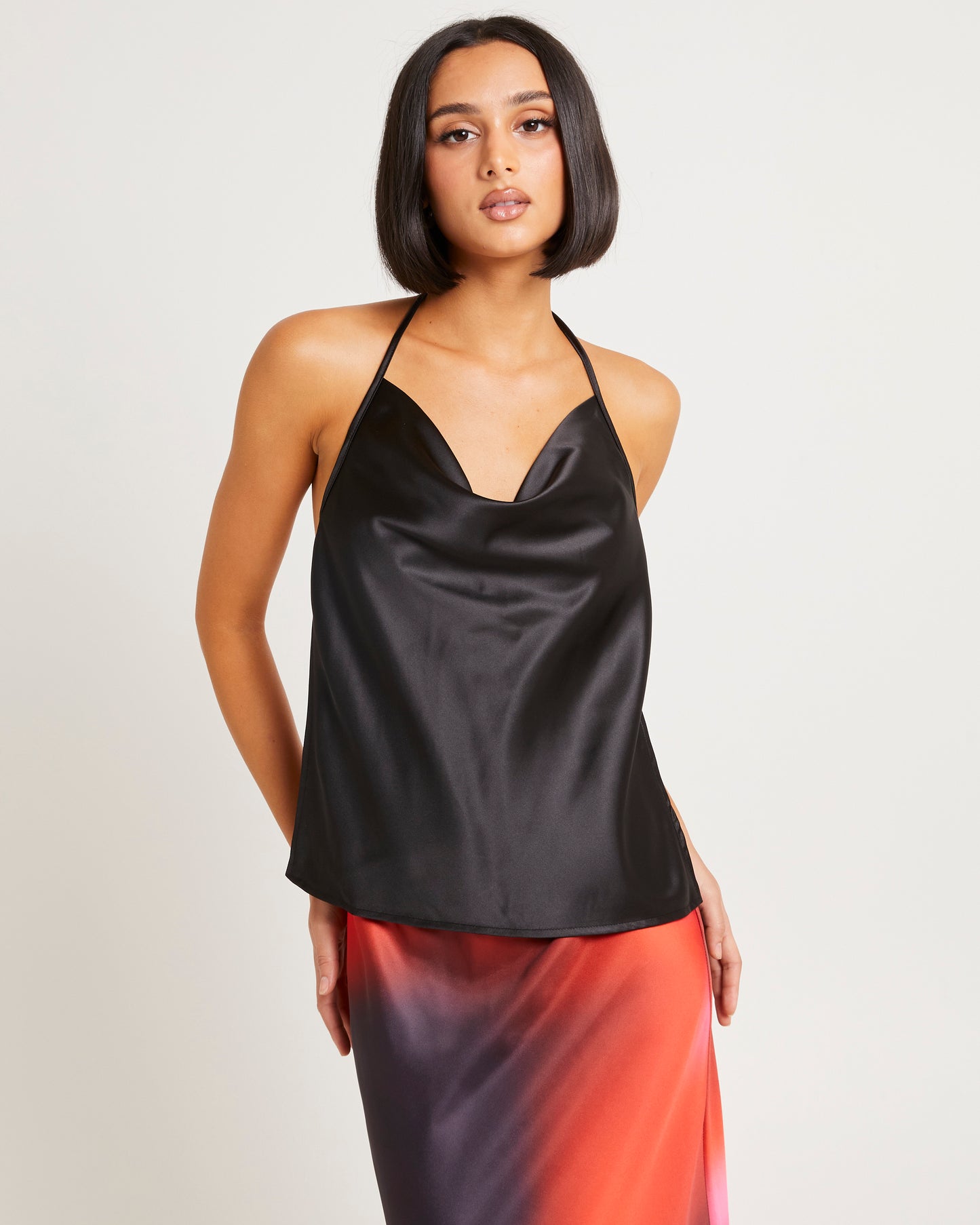 Nova Cowl Neck Halter Top