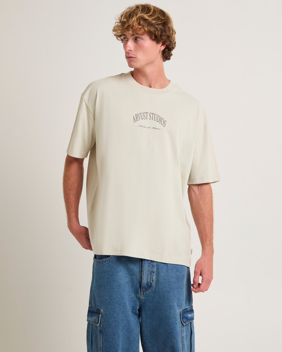 Arc Logo  T-Shirt TAN
