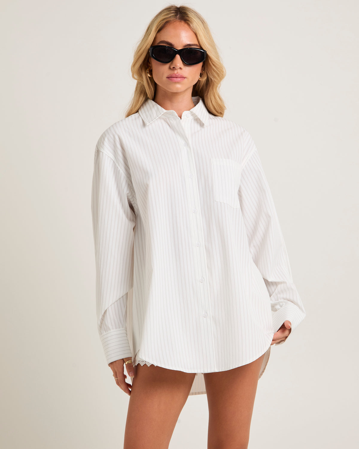 Dylan Stripe Poplin Shirt STRIPE