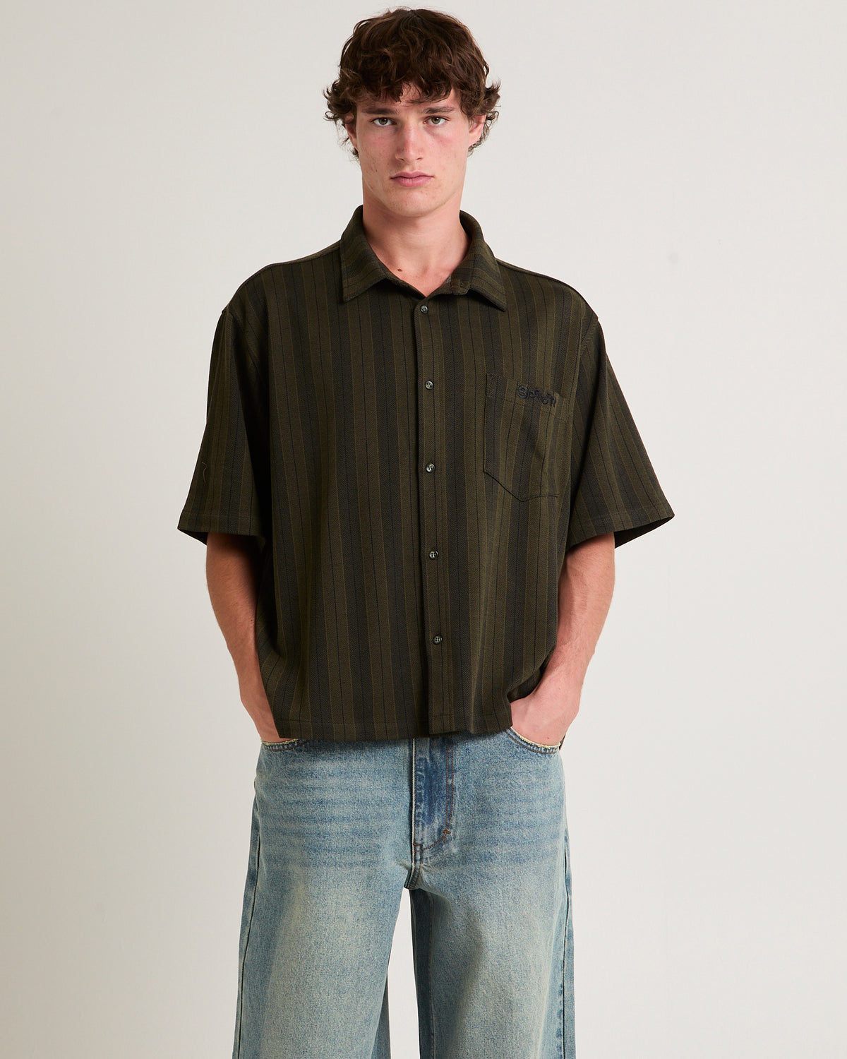 Knit Skate Shirt GREEN