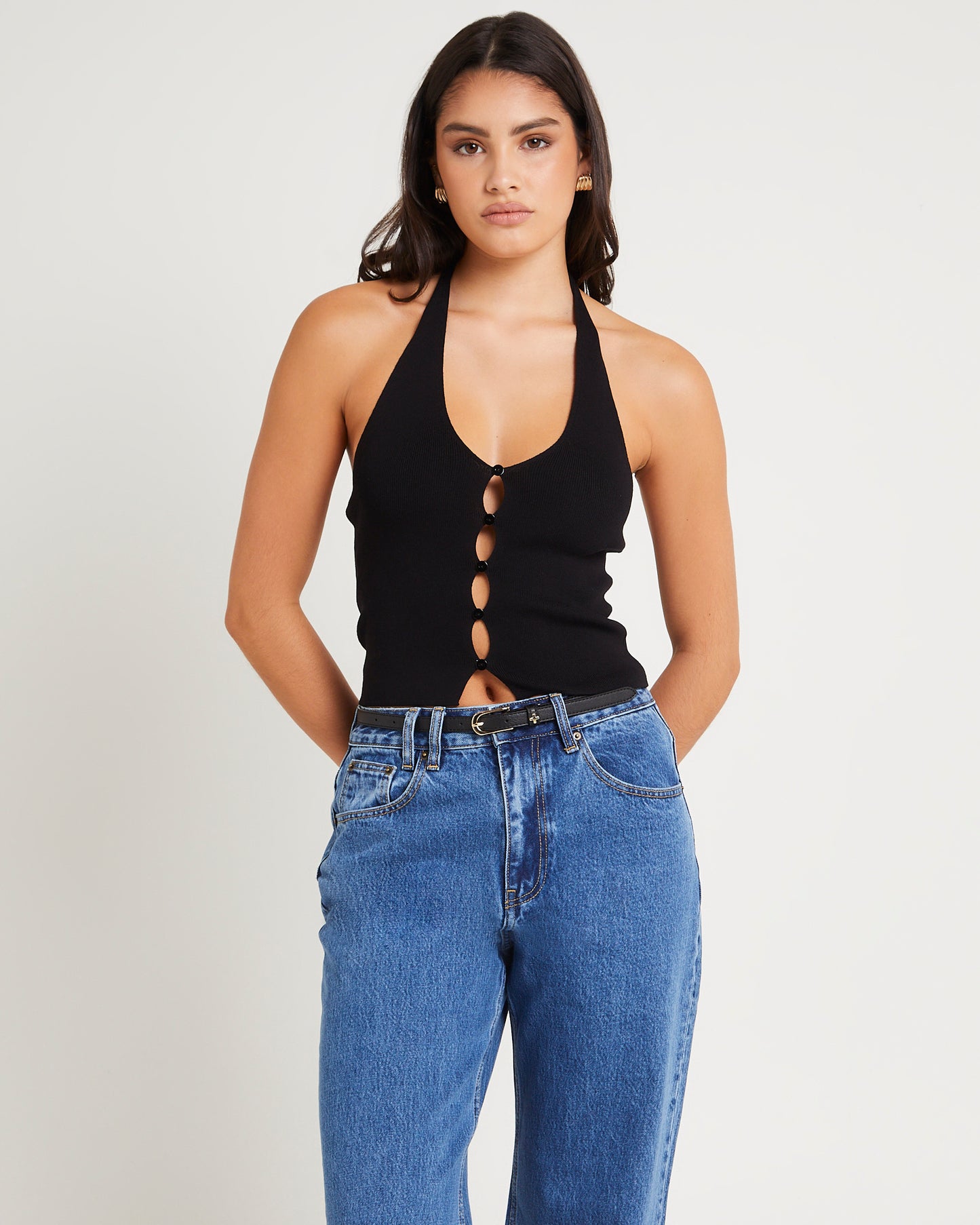 Kaia Keyhole Halter Top