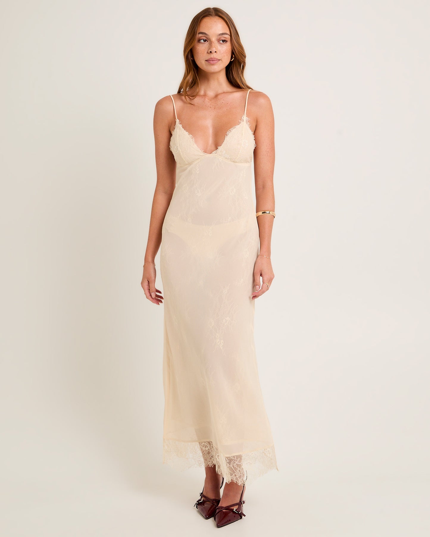 Blair Lace Tie Back Maxi Dress