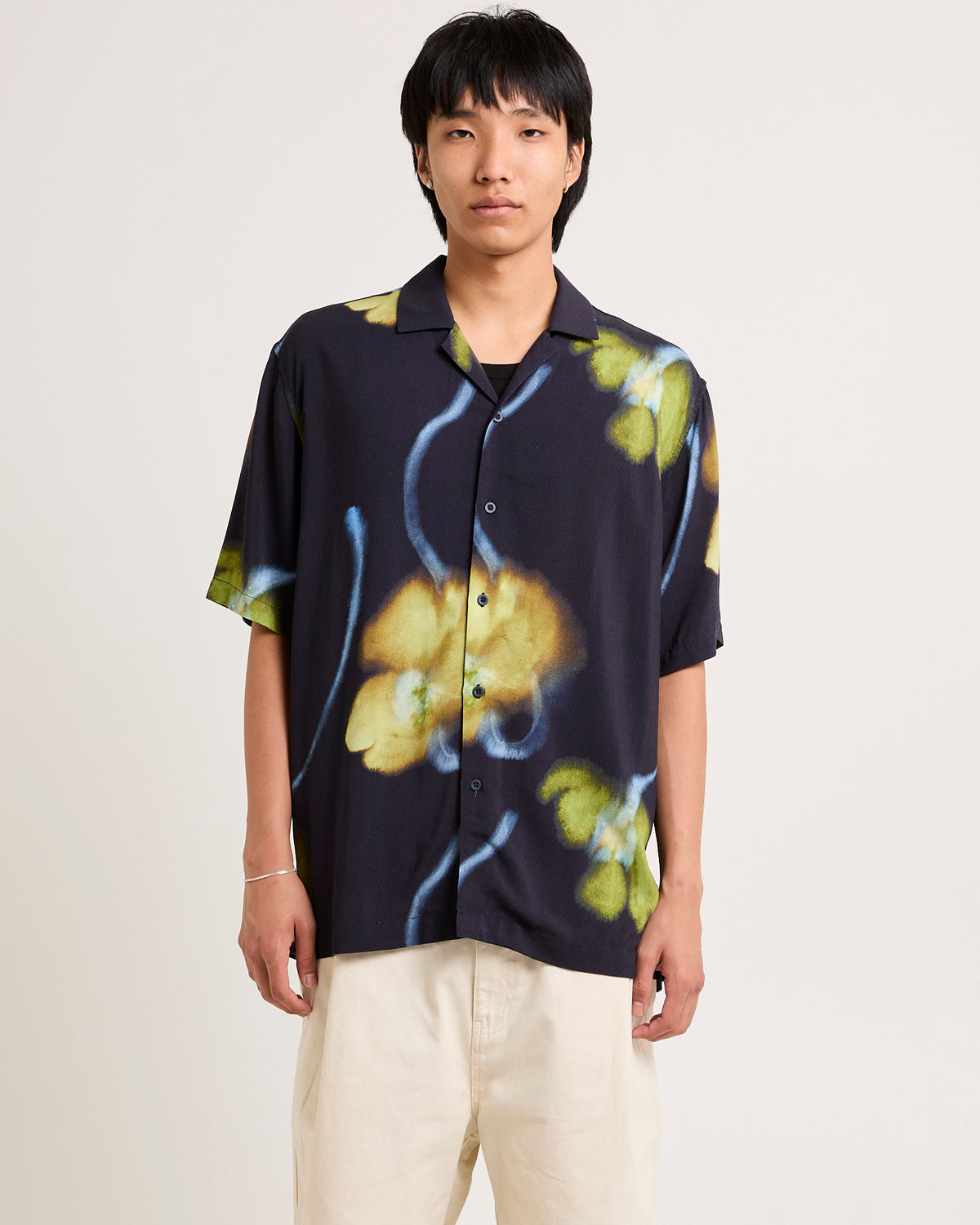 Alma Short Sleeve Resort Shirt NAVY