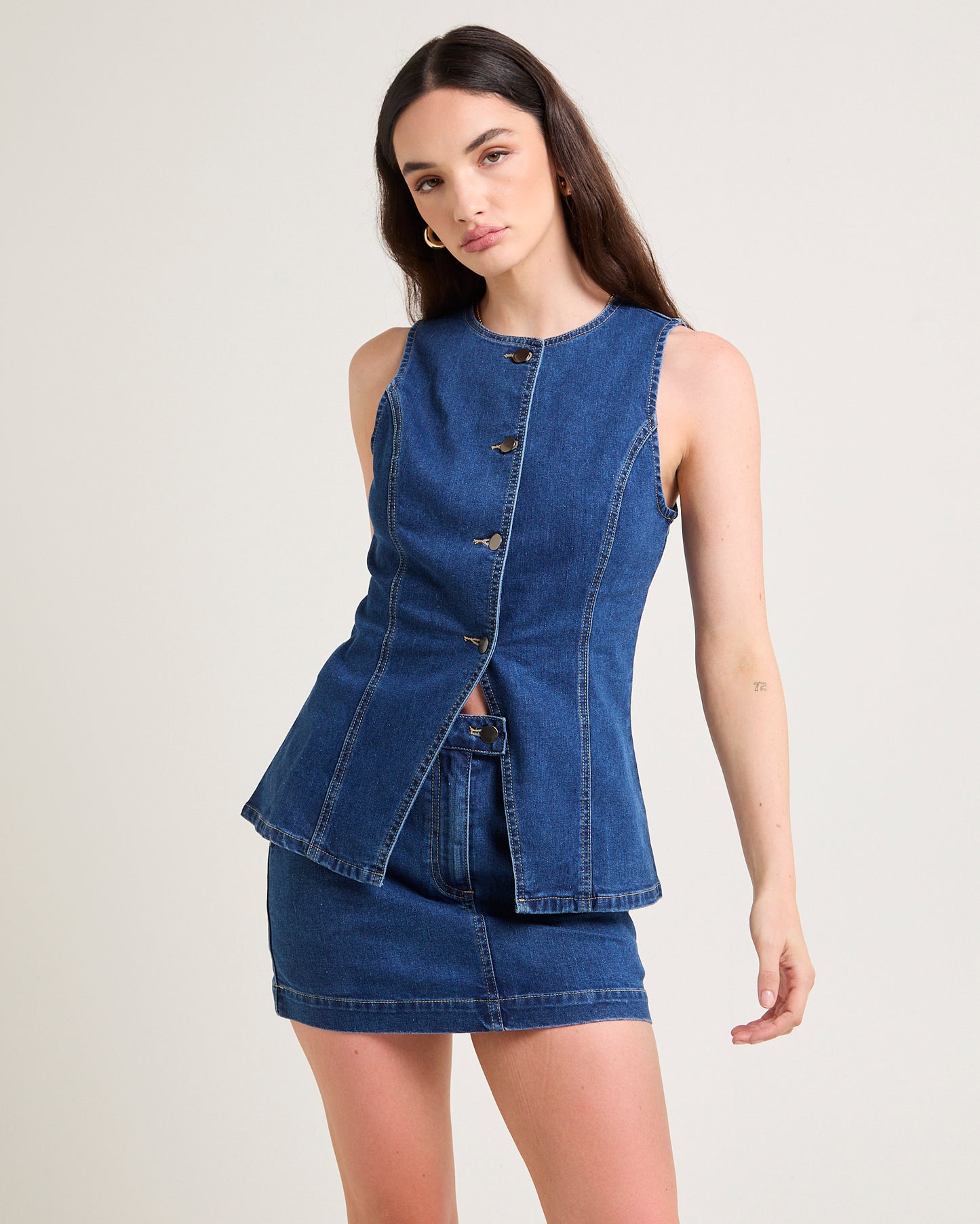 Harper Denim Vest