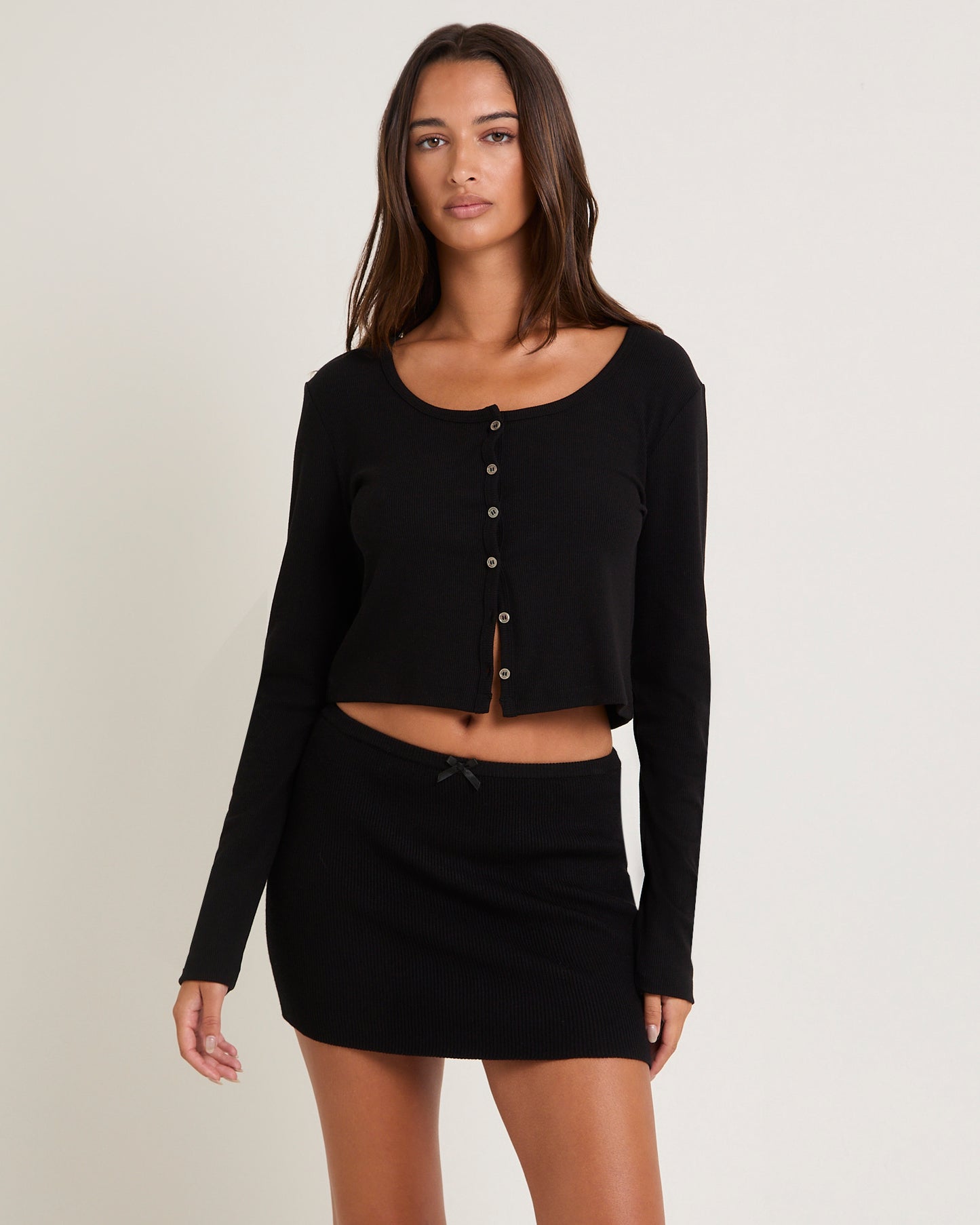 Soft Knit Rib Cardigan