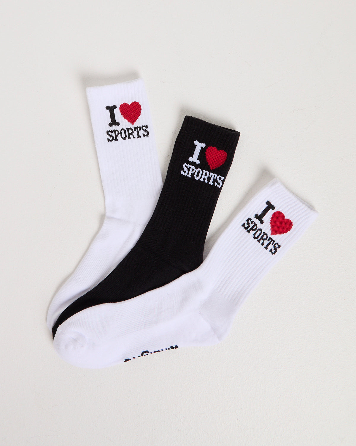 Sporting Socks 3 Pack WHITE/BLACK