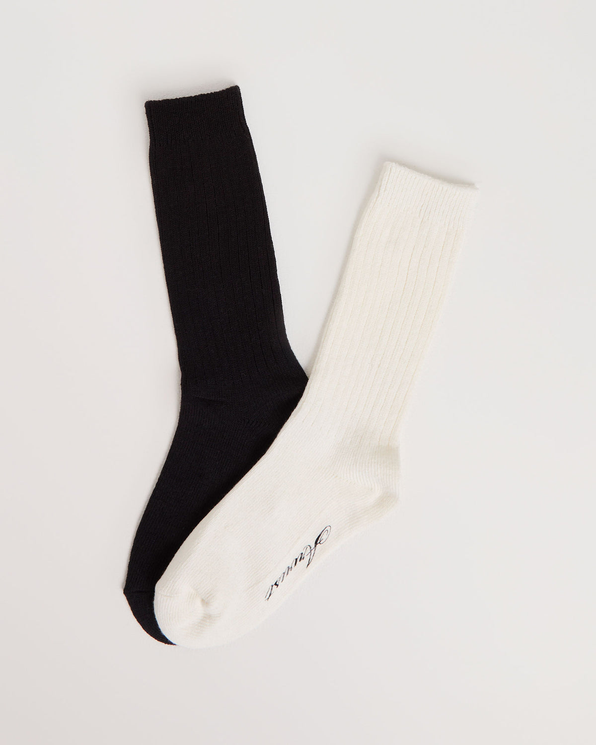 Boston Socks 2 Pack BLACK/WHITE