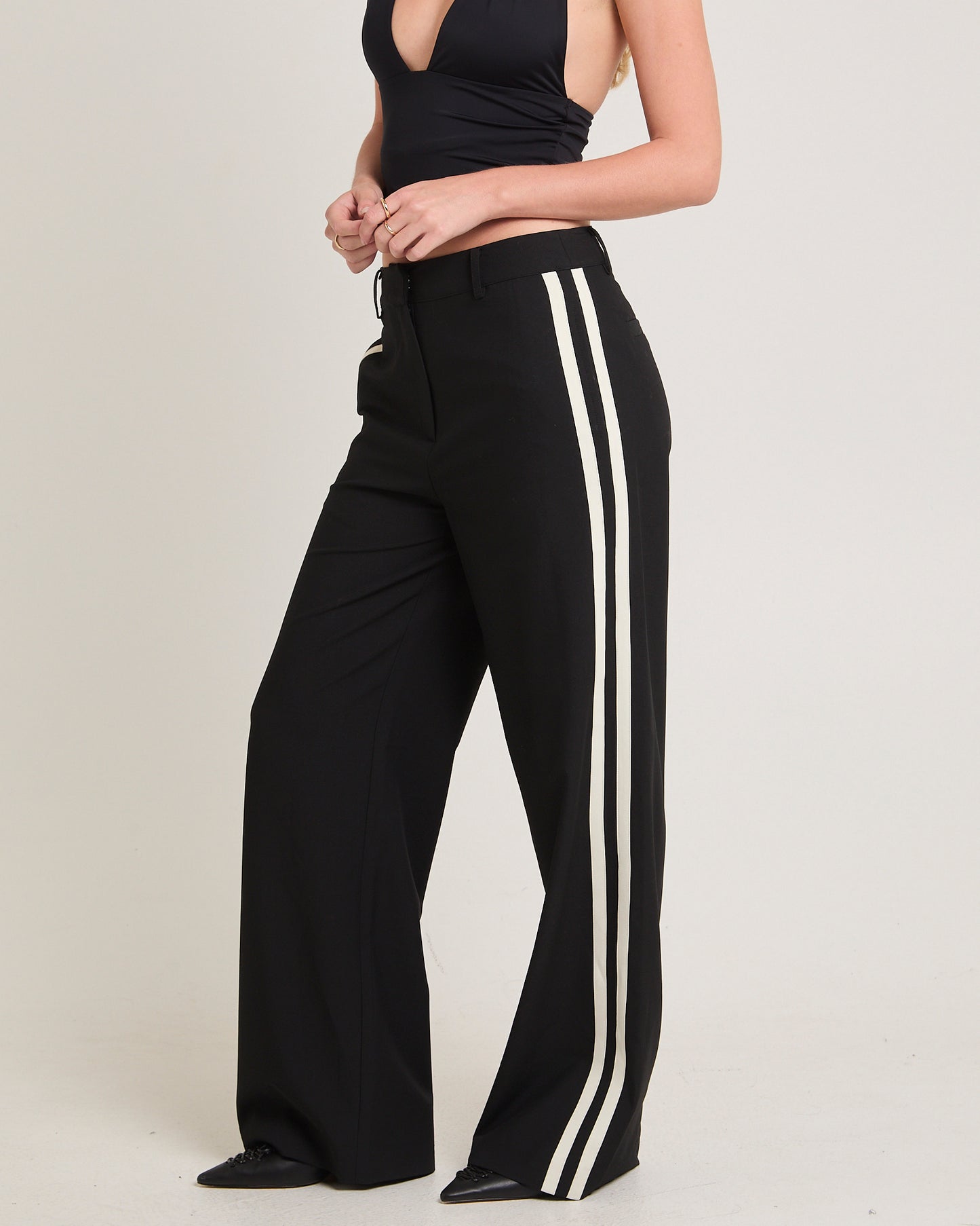 Leon Stripe Detail Suit Pants