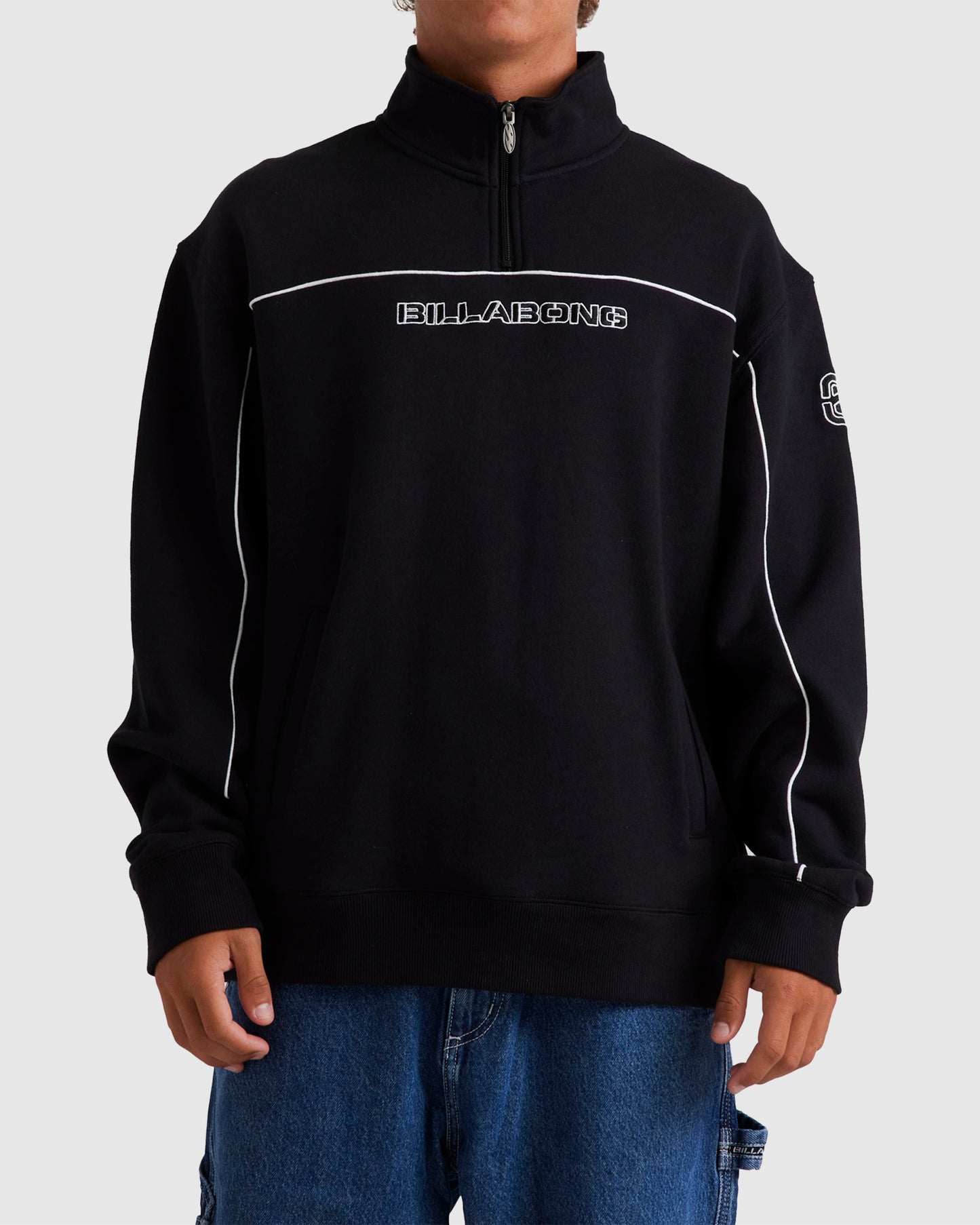 Bracket 1/4 Zip Mock Neck Pullover