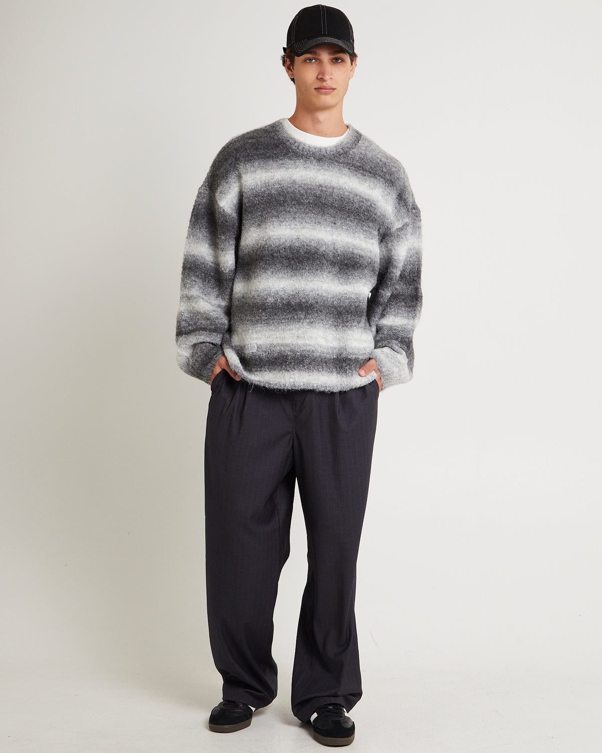 Luster Ombre Knit Jumper GREY