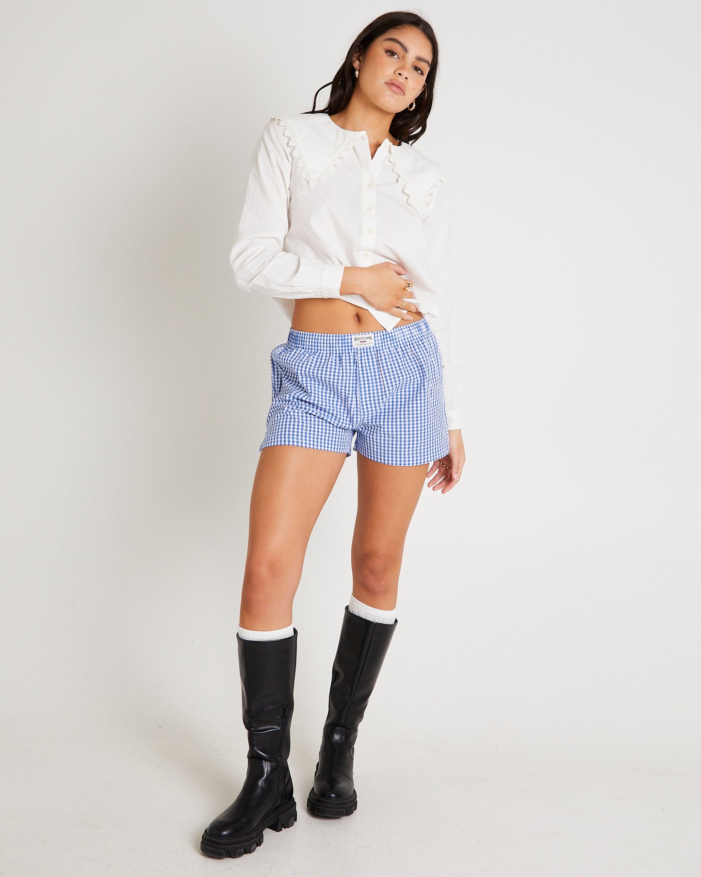 BDG Gingham Boxer Shorts