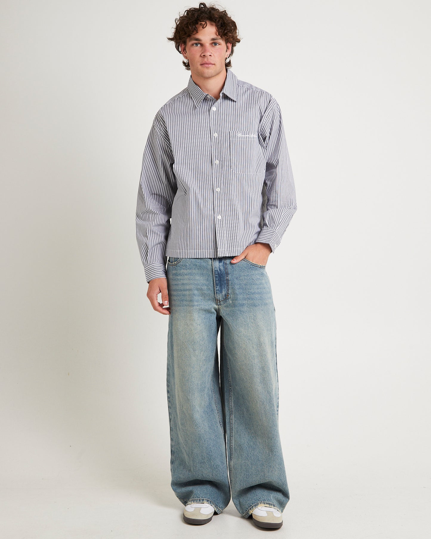 Miami Striped Long Sleeve Shirt