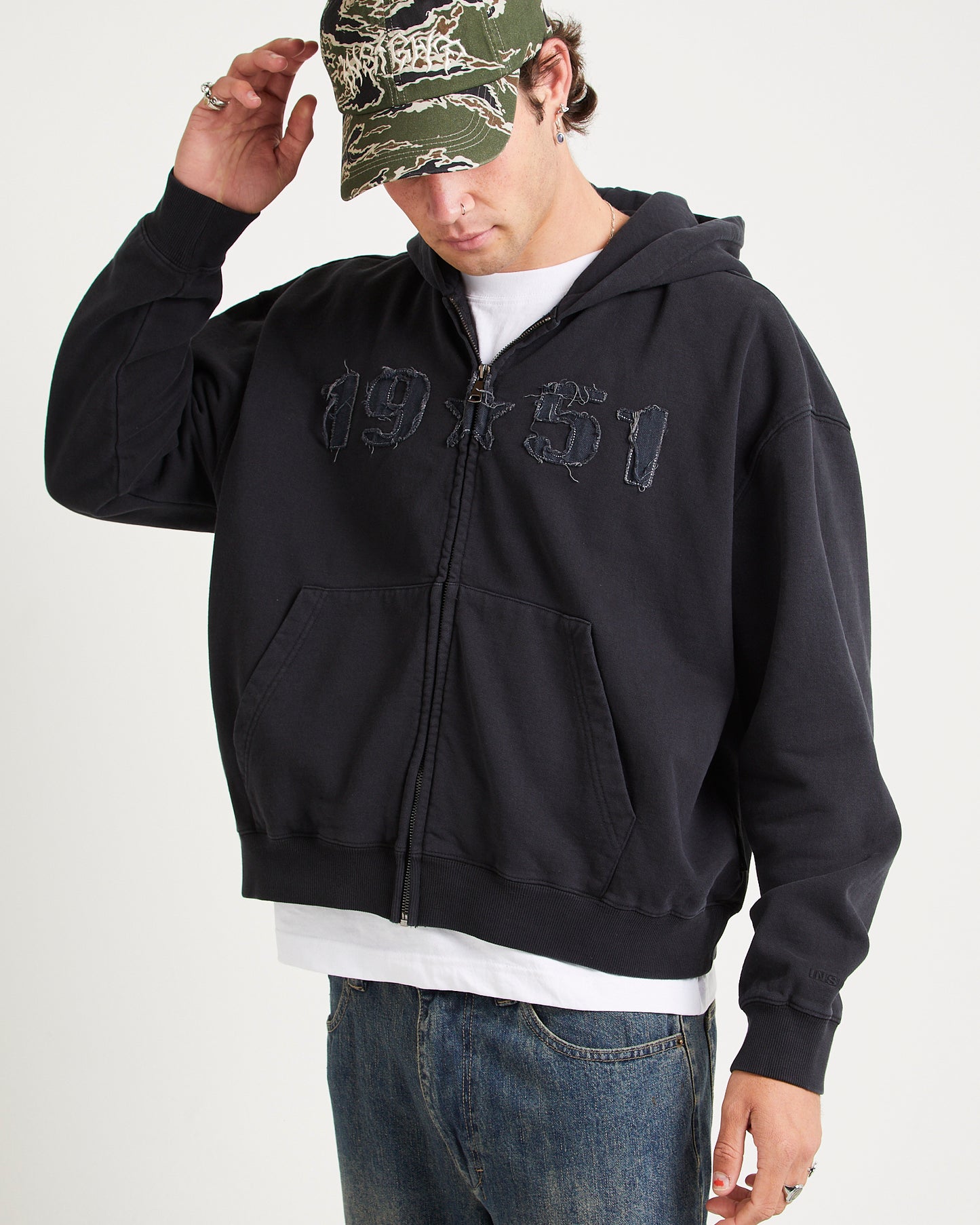 Fifty One Zip Through Hoodie