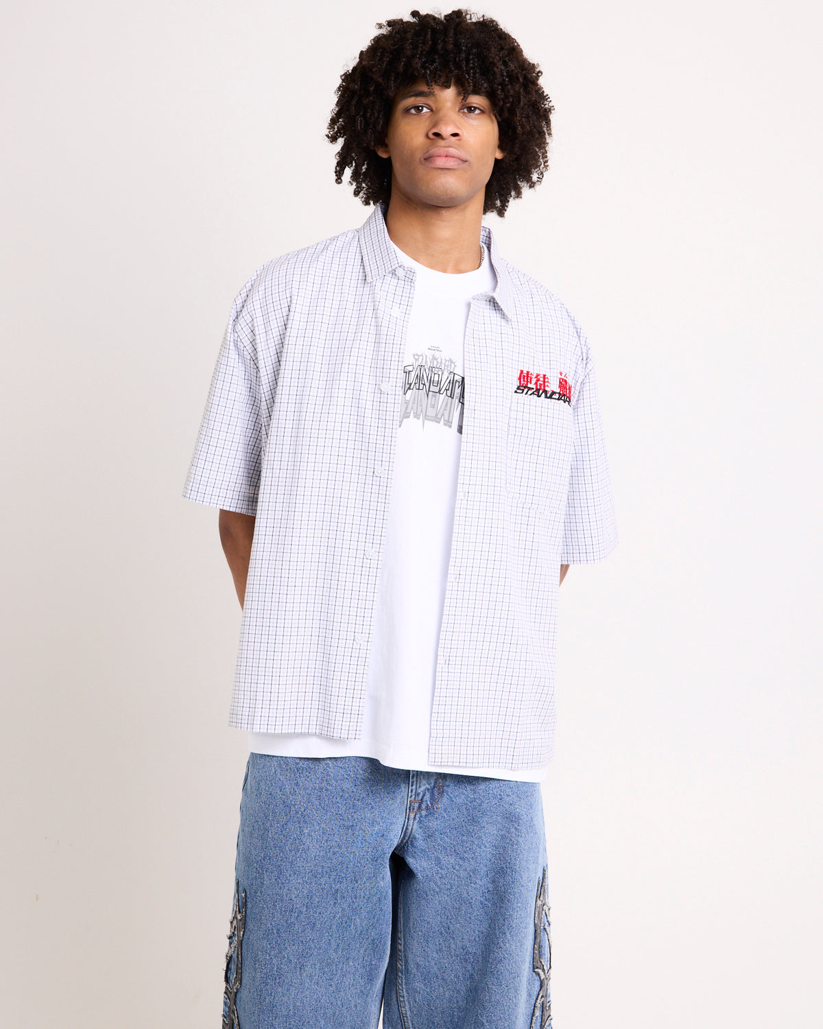 Killah Short Sleeve Shirt GREY CHECK