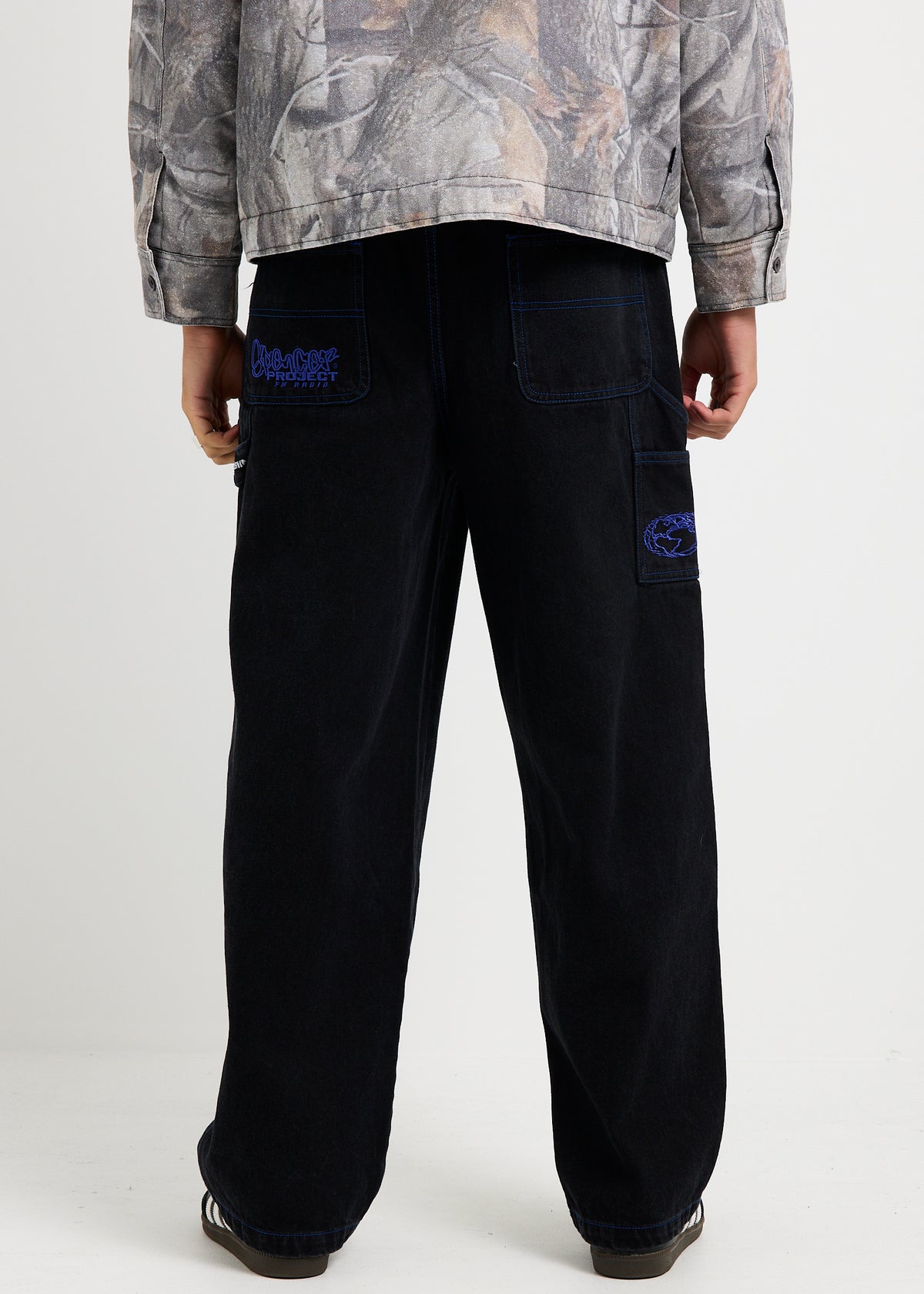 Brunson Carpenter Denim Jeans BLACK/BLUE