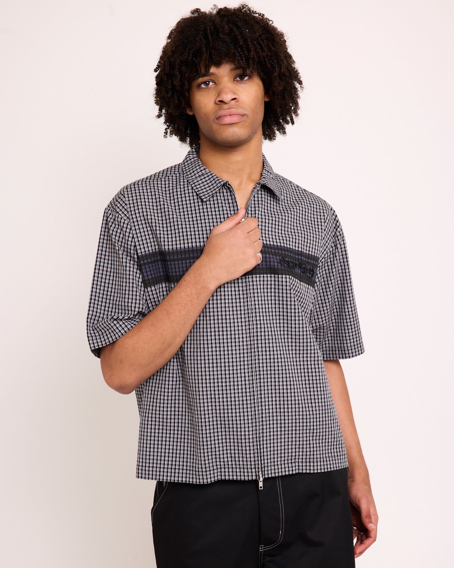 Wilson Print Short Sleeve Zip Shirt