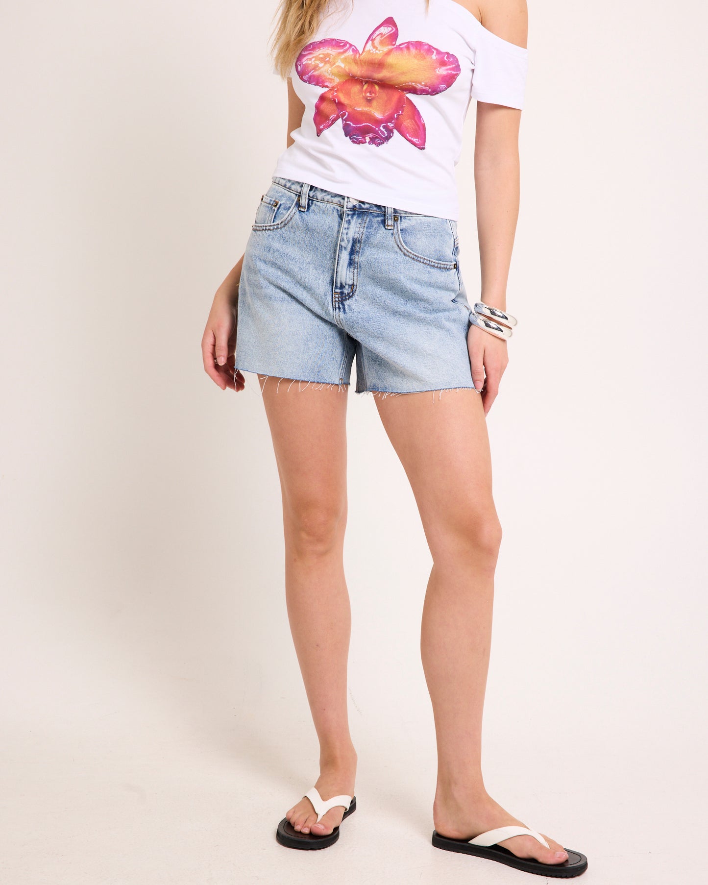 Aggie A-Line Denim Shorts