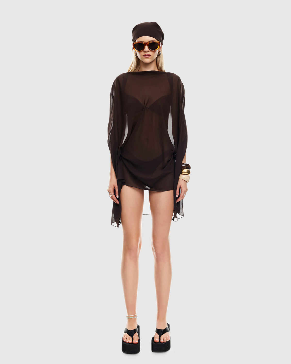 Aura Poncho CHOCOLATE