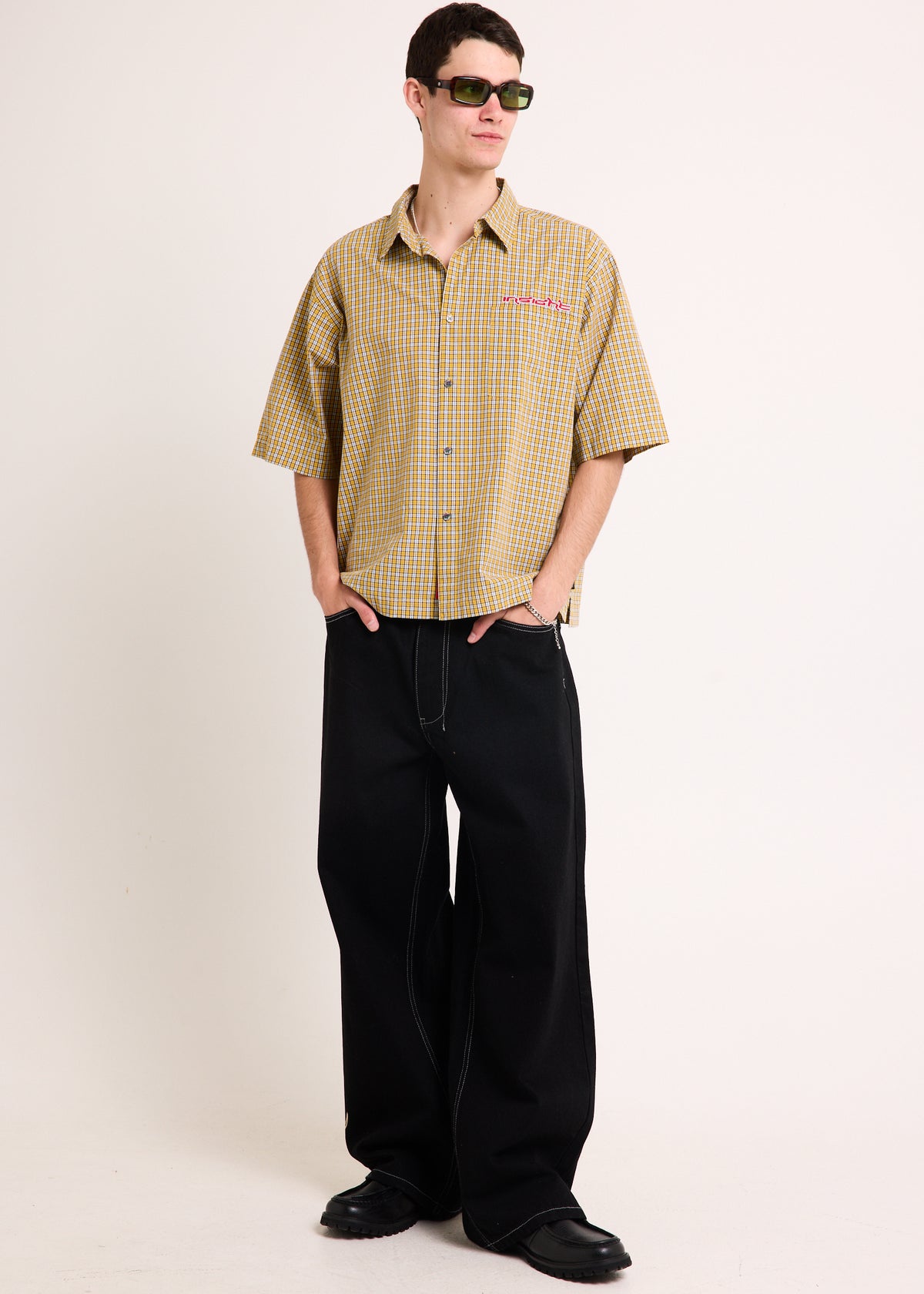 Supply Check Short Sleeve Shirt YELLOW CHECK