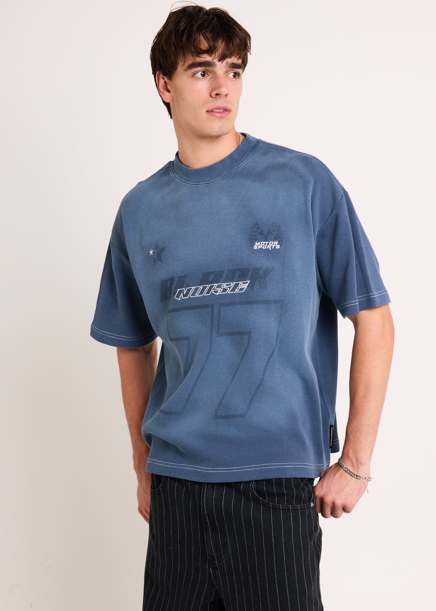 Varsity Waffle Crop T-Shirt