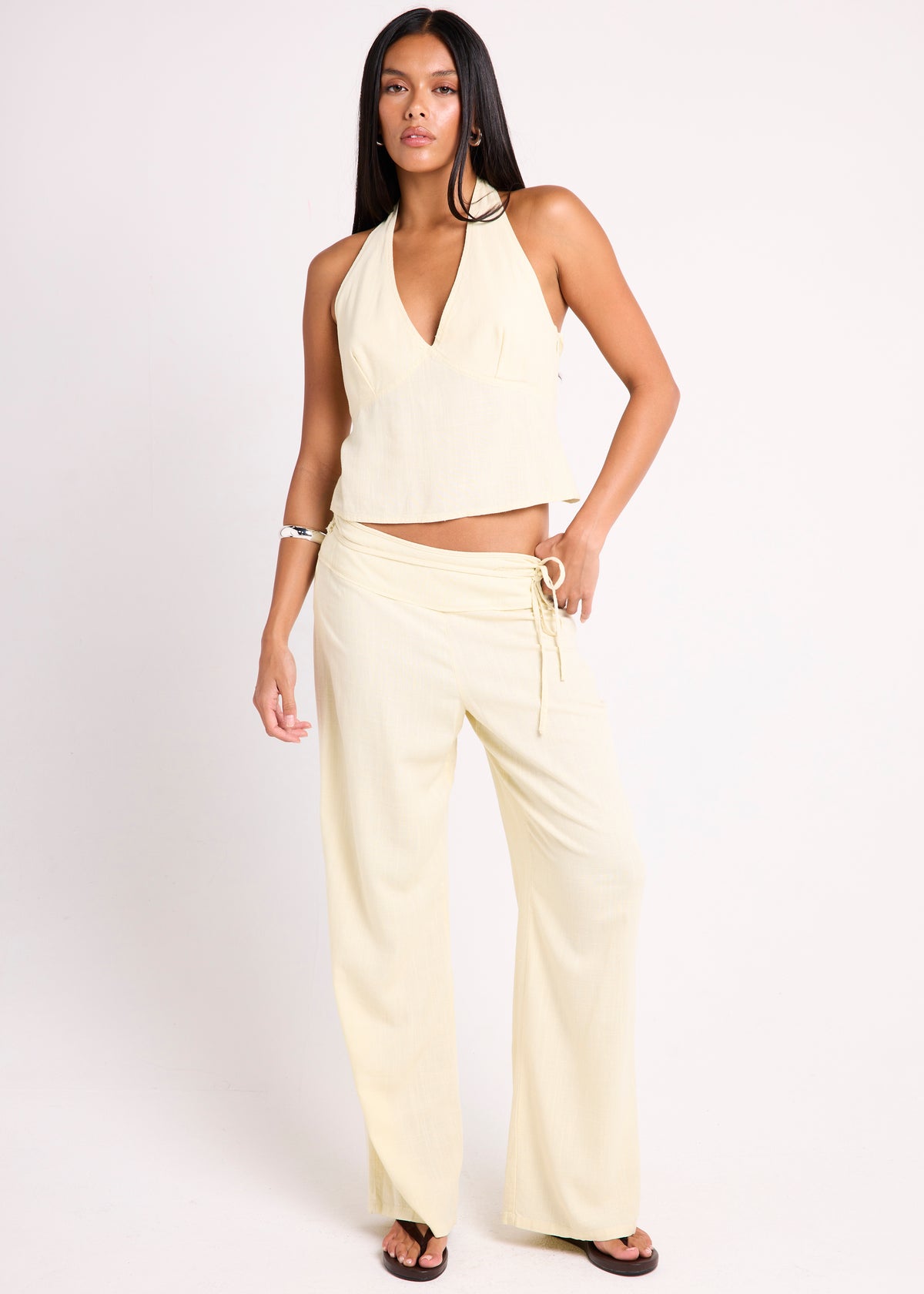 Bahia Wide Leg Pants BUTTER