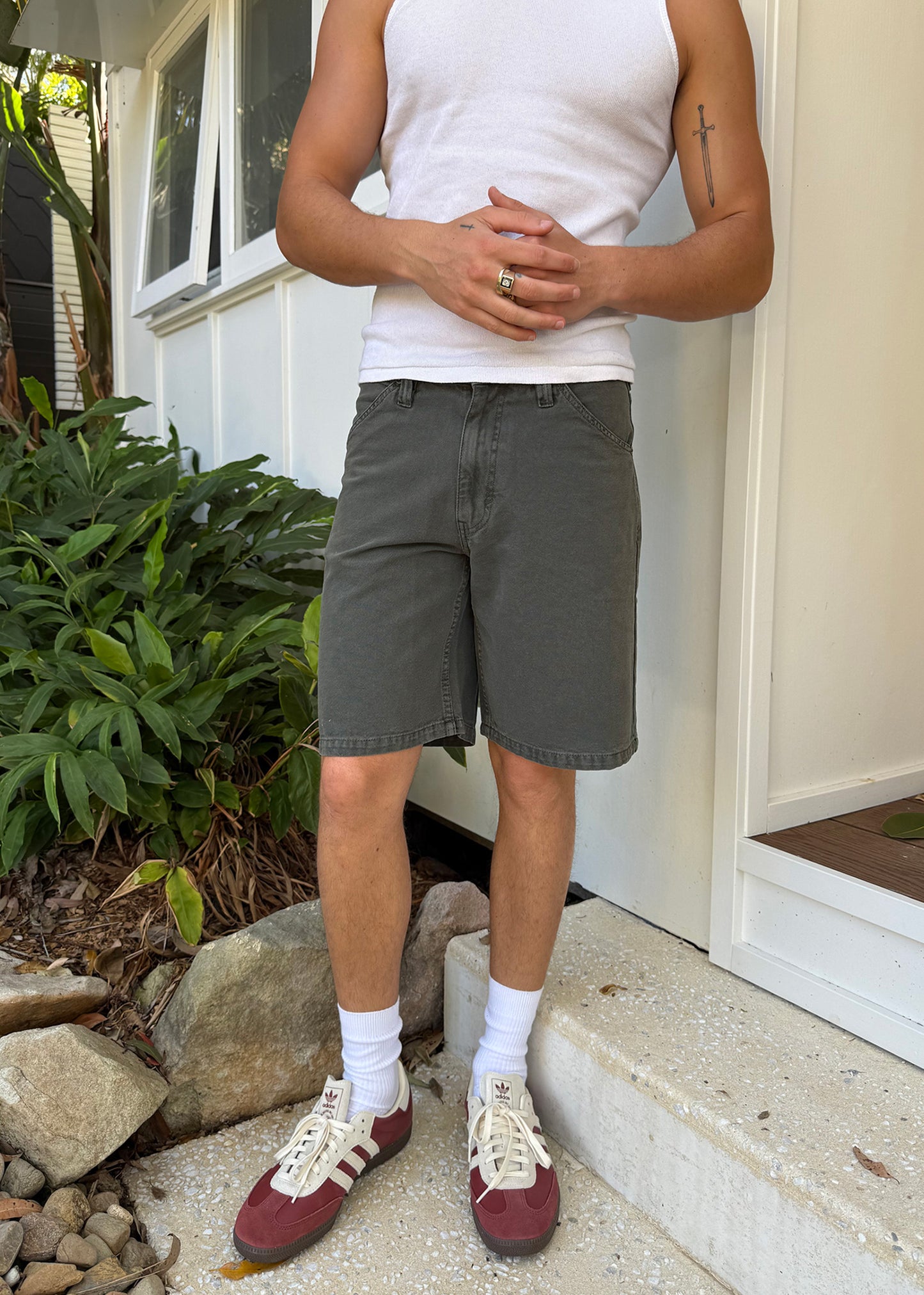 A5 Canvas Work Shorts