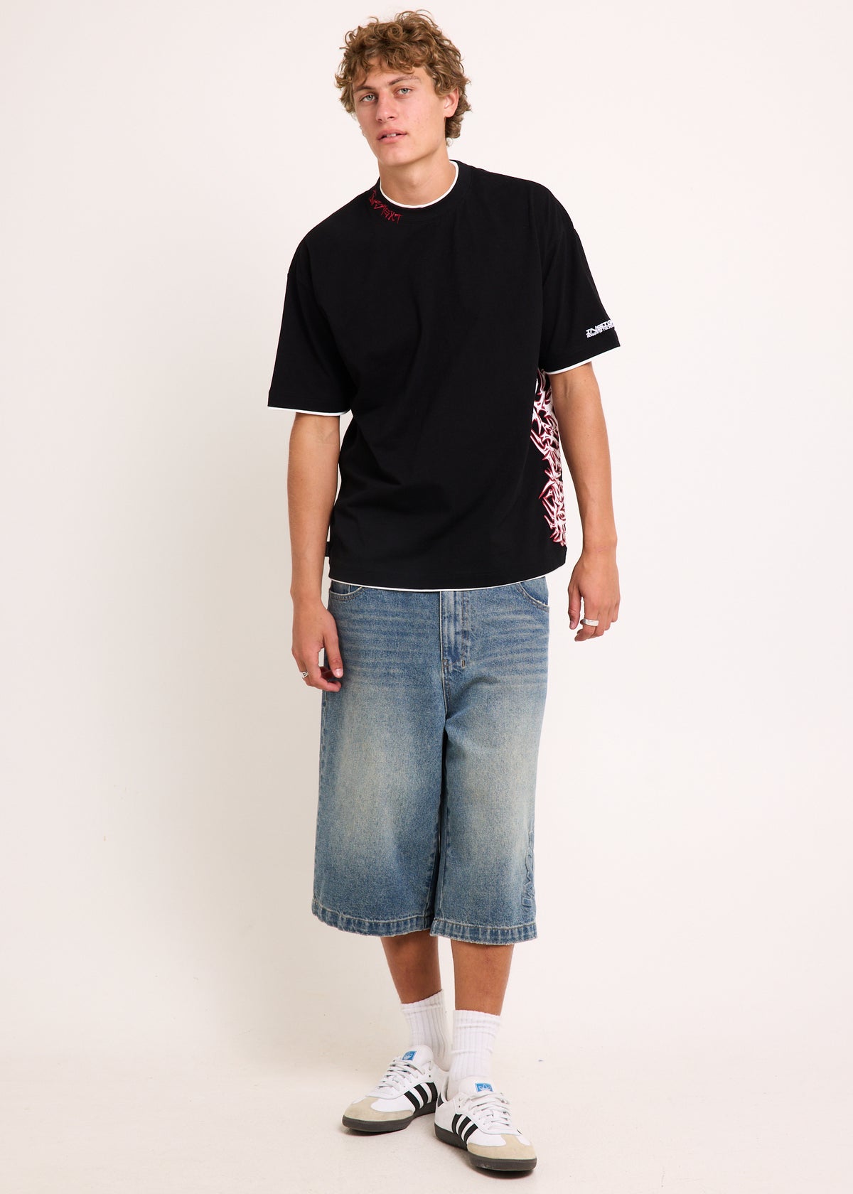 Retoro Short Sleeve T-Shirt BLACK