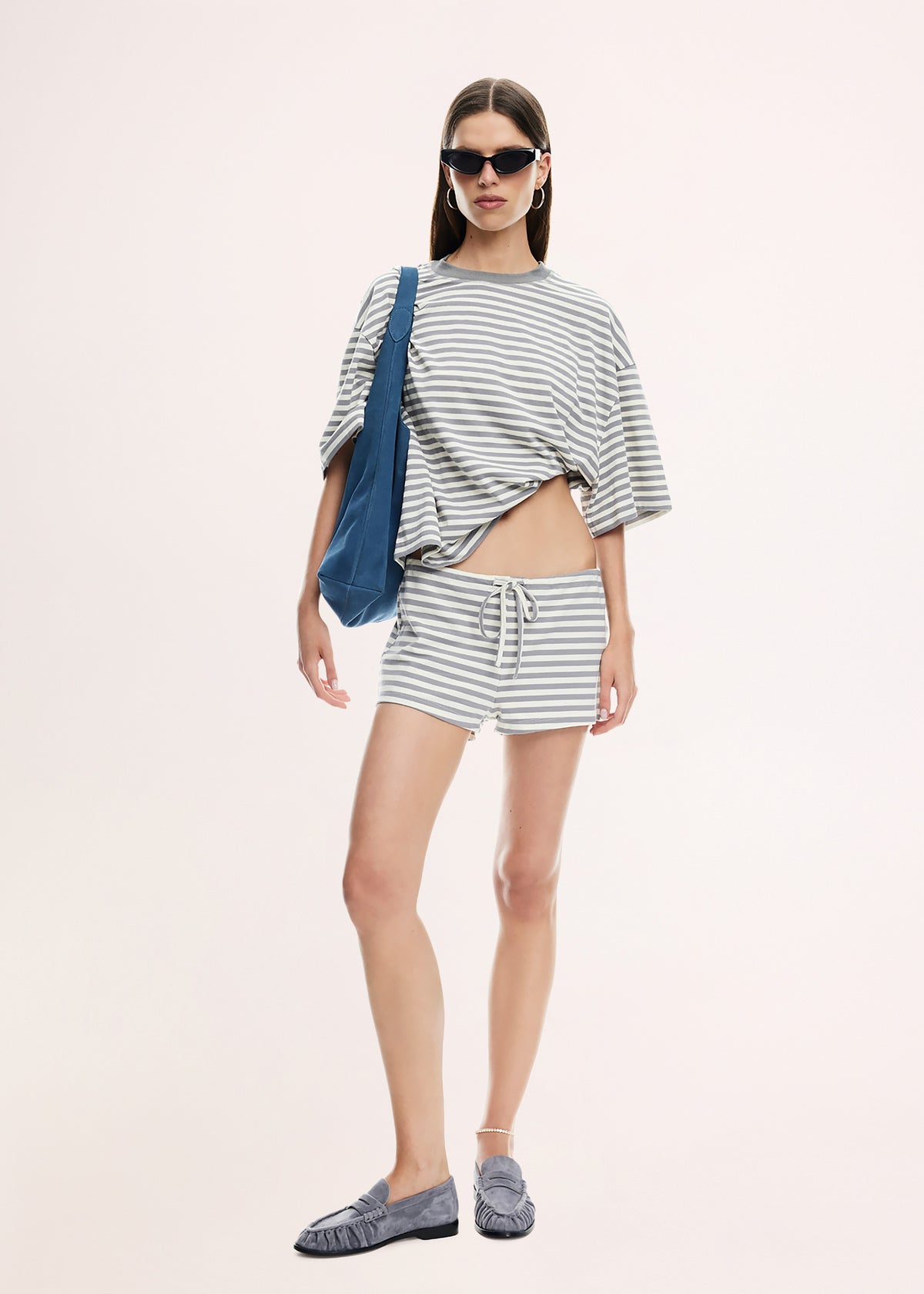 Bloom Short Sleeve T-Shirt ASH STRIPE