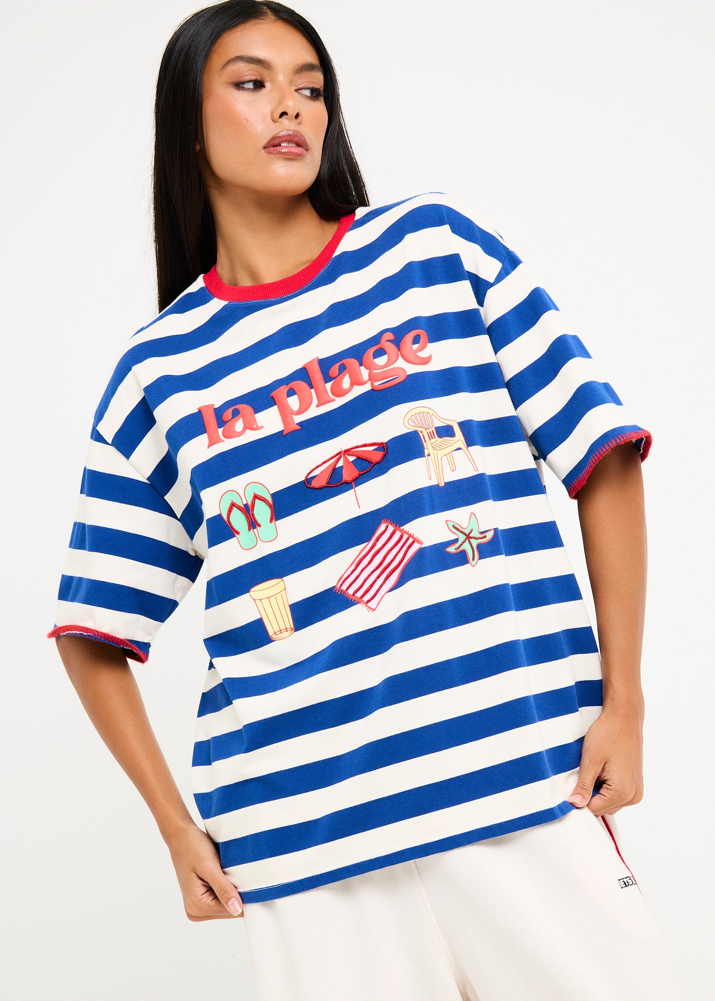 La Plage Stripe Short Sleeve T-Shirt