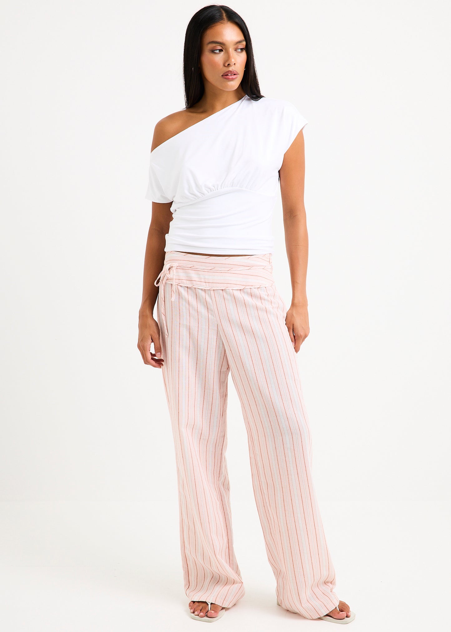 Ines Stripes Low Rise Pants